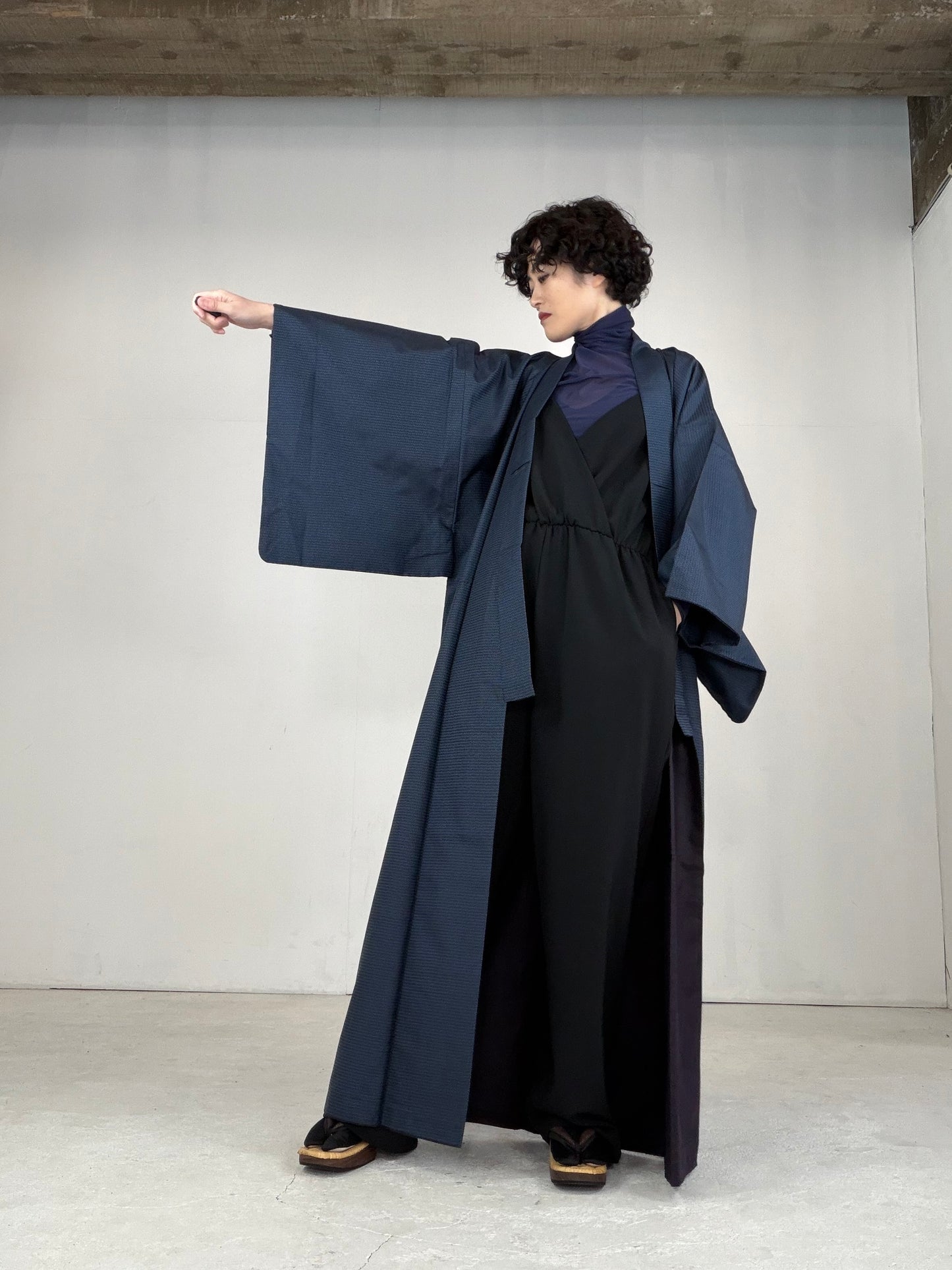 VINTAGE TSUMUGI KIMONO "OSK001"