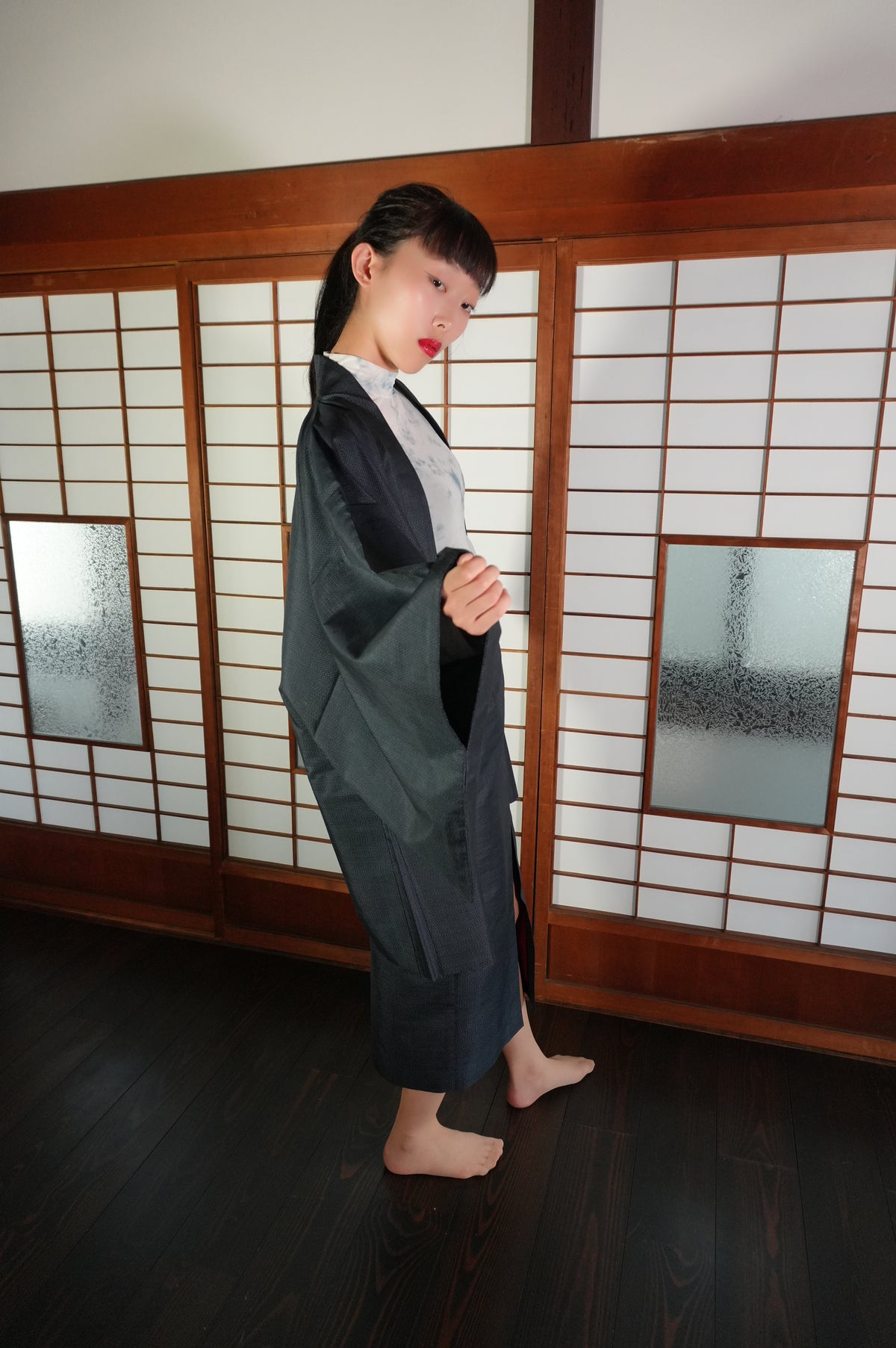 Made to Order — Style "AIC004" — Vintage Tsumugi Haori & Kimono Skirt Set