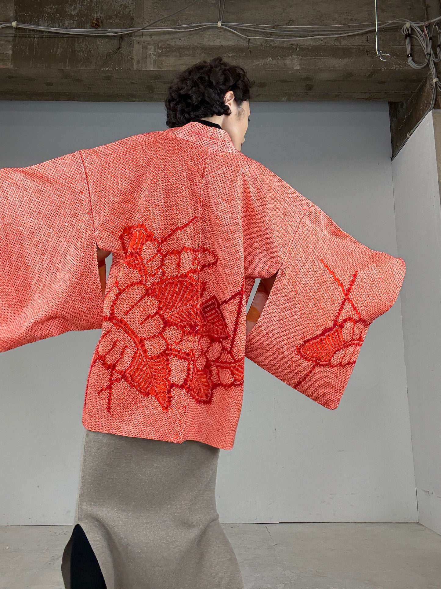 VINTAGE SHIBORI HAORI "ha"