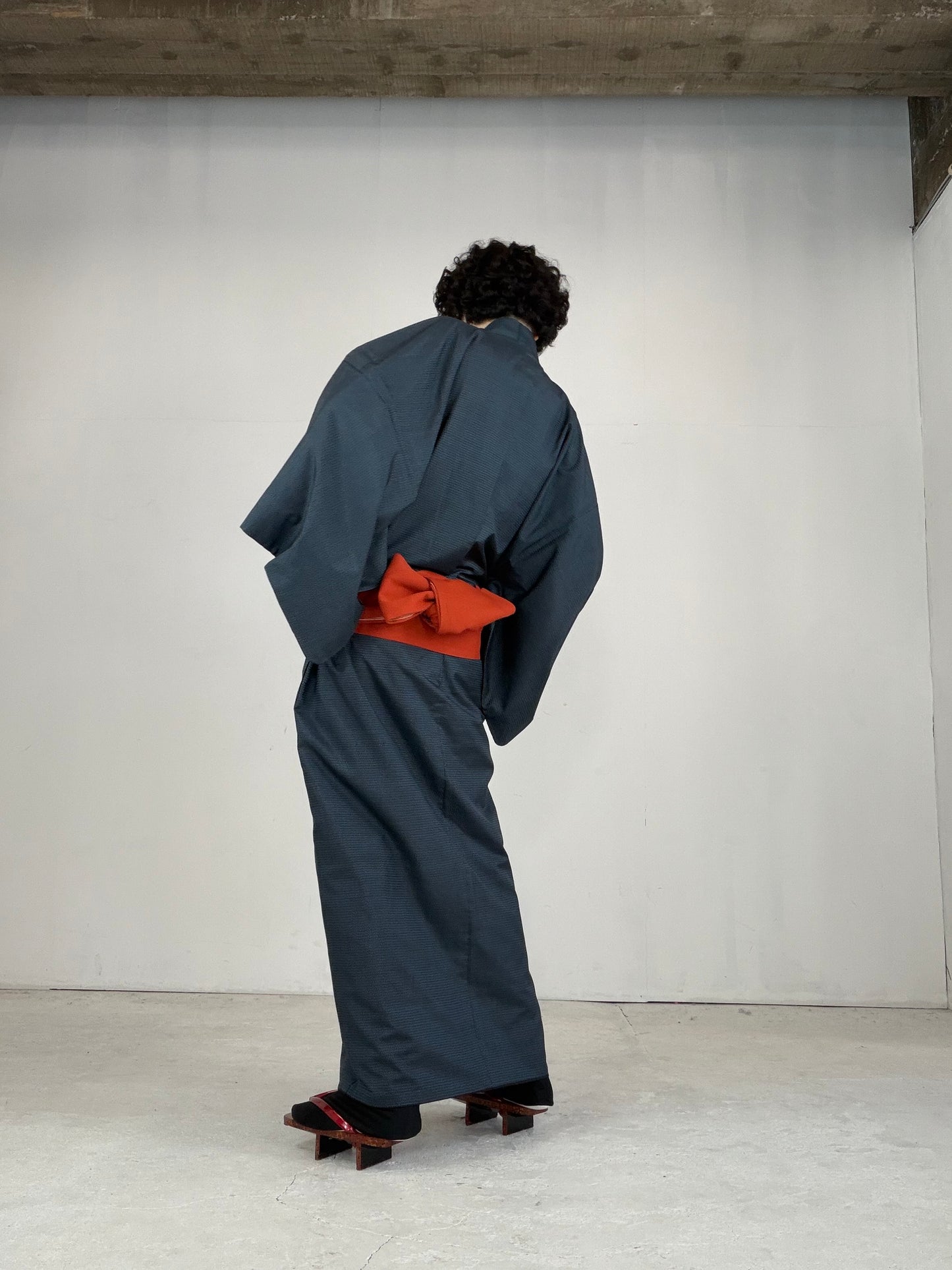 VINTAGE TSUMUGI KIMONO "OSK002"