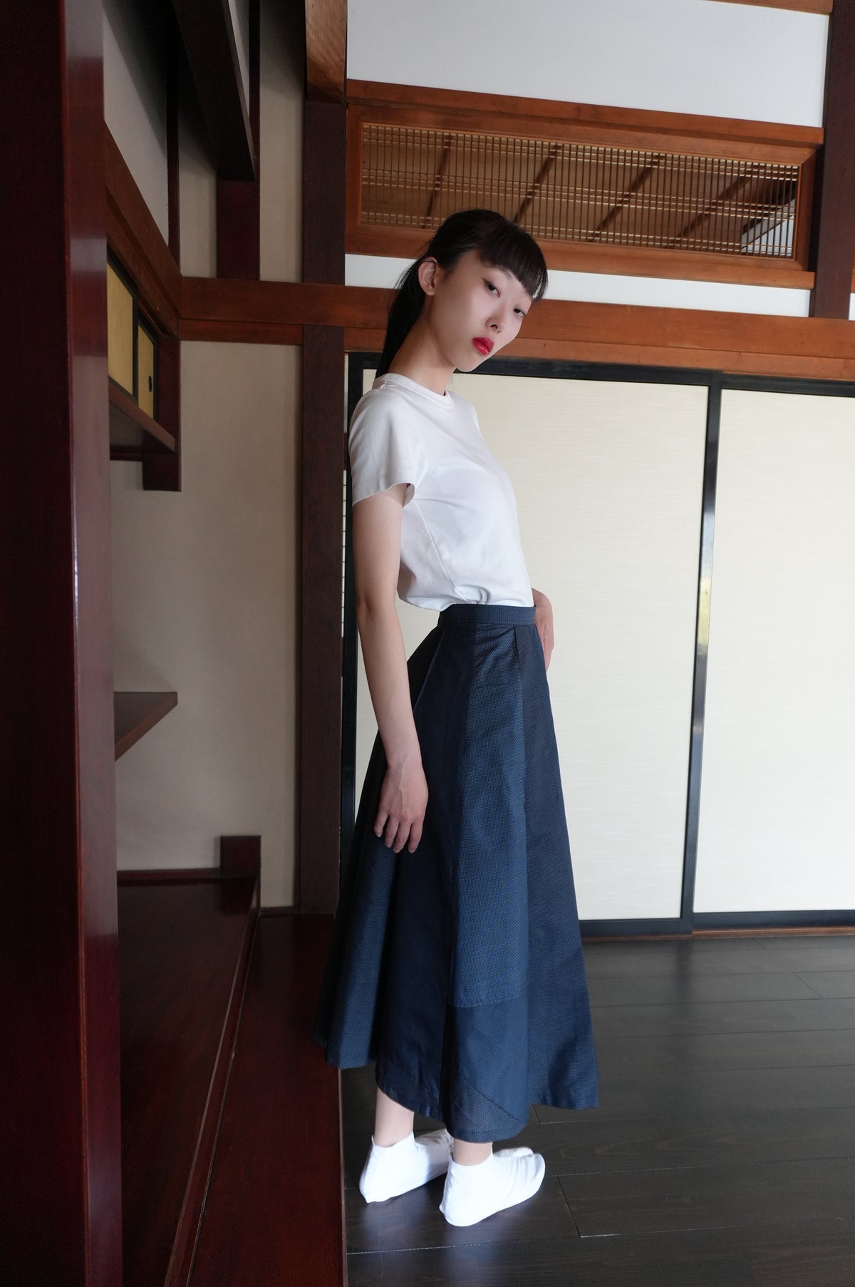 Made to Order — Style "Hakama Skirt" — Upcycled from Vintage Tsumugi Kimono