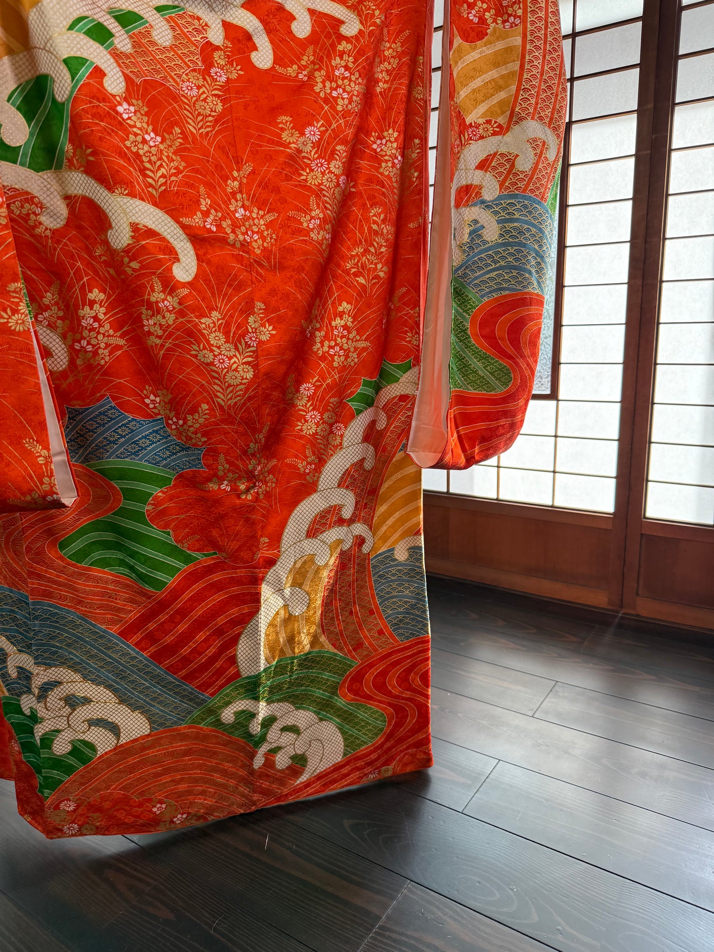 Redefining the Vintage Furisode Collection "shu, gold, nami"