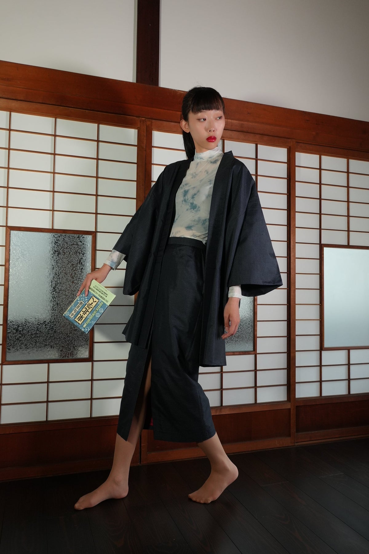 Made to Order — Style "AIC004" — Vintage Tsumugi Haori & Kimono Skirt Set