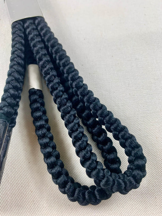 KIMONO OBI Belt Tie Vintage Silk Kimono Cord OBIJIME”black,maru"