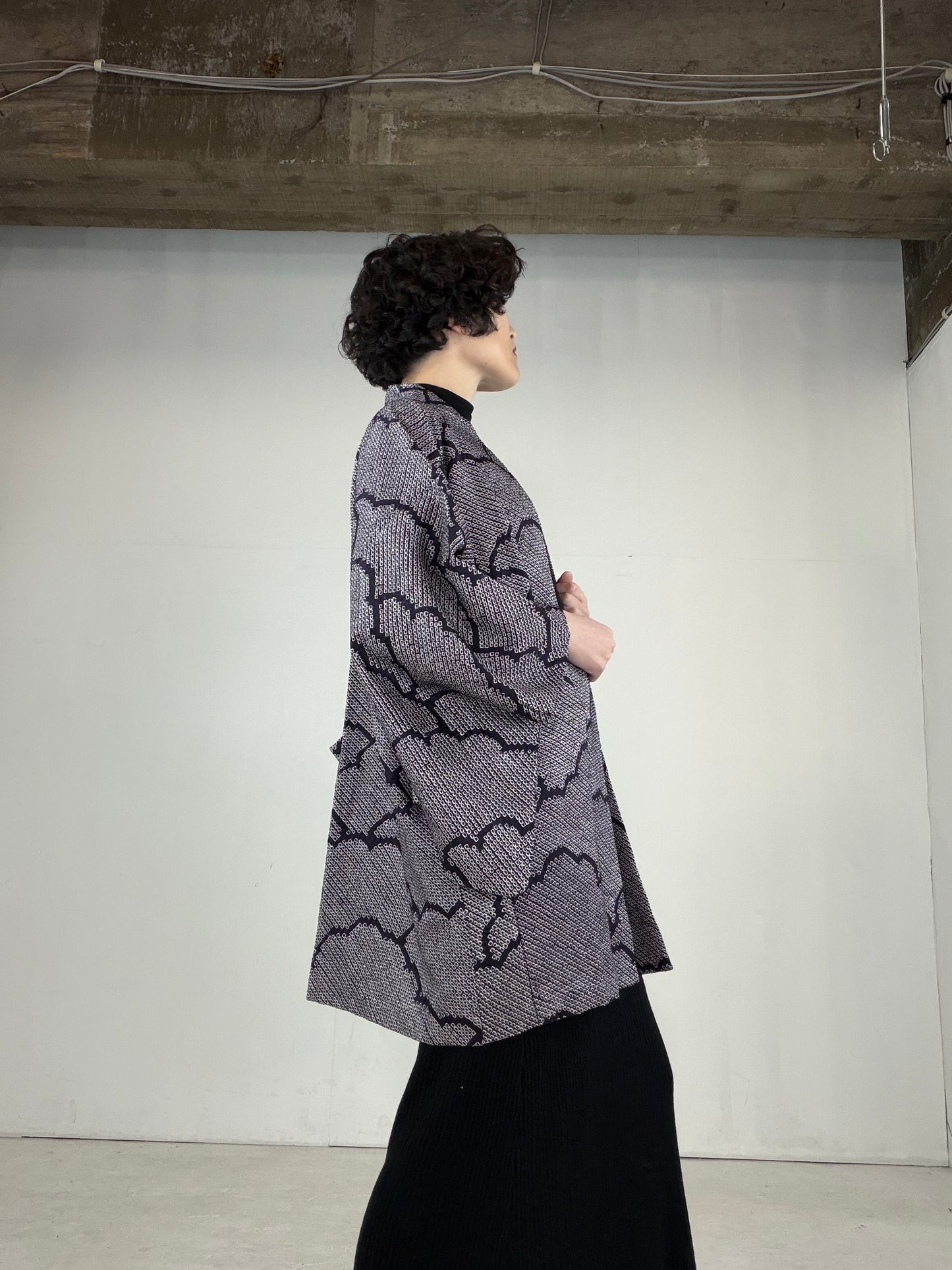 VINTAGE SHIBORI HAORI "SIB128"