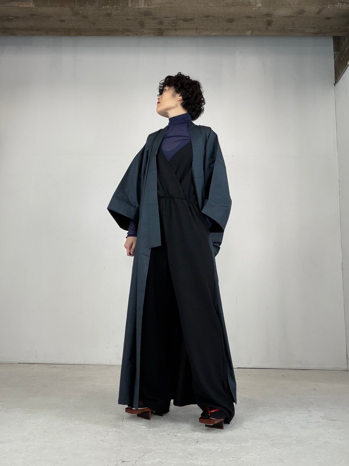 VINTAGE TSUMUGI KIMONO "OSK002"