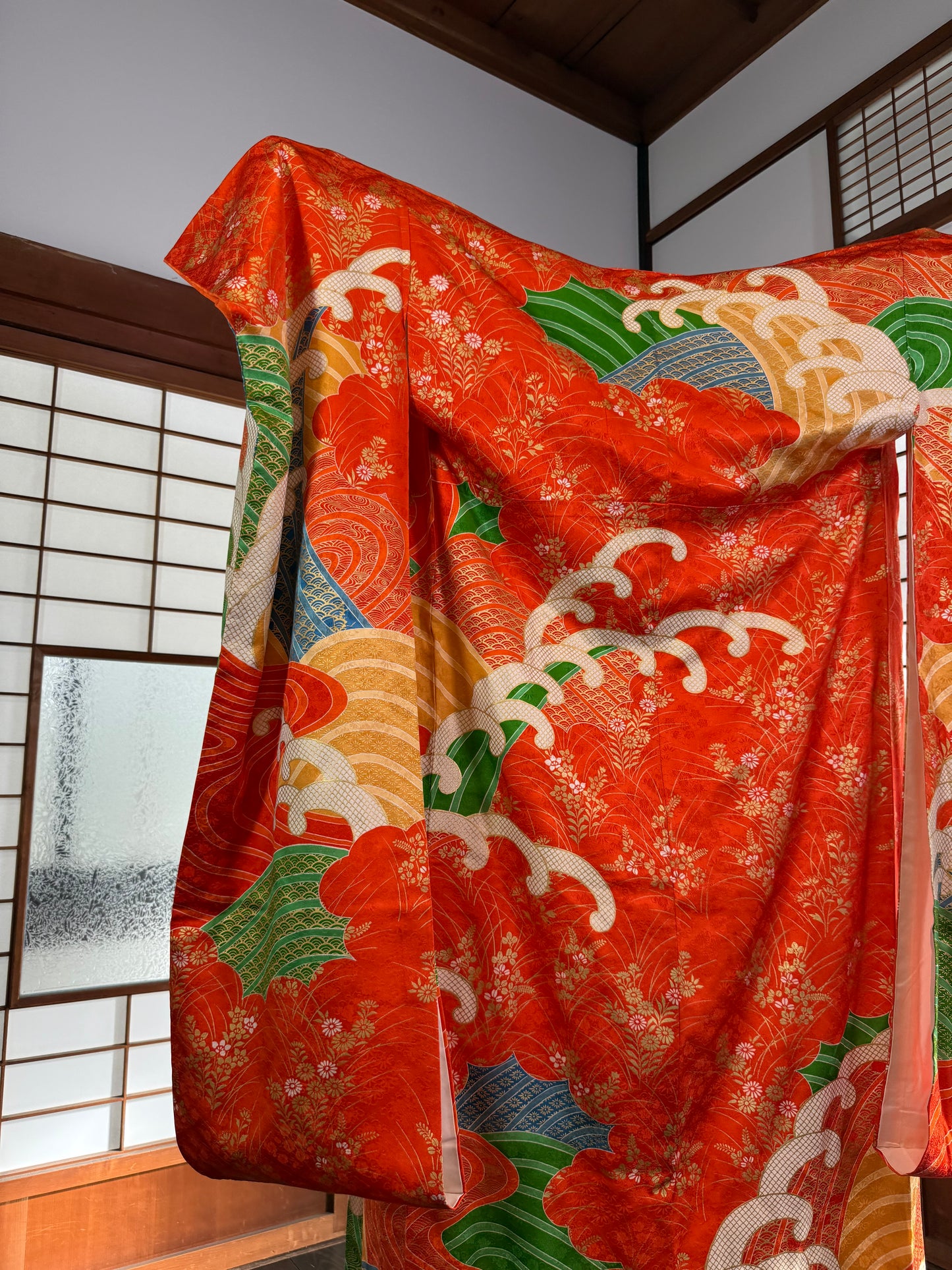 Redefining the Vintage Furisode Collection "shu, gold, nami"