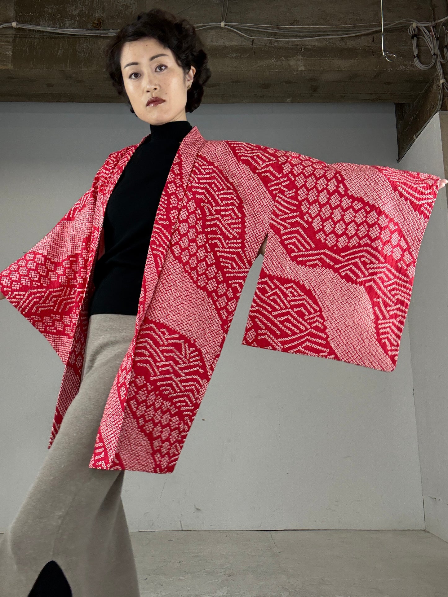 SHIBORI HAORI "ryusui kikkou"