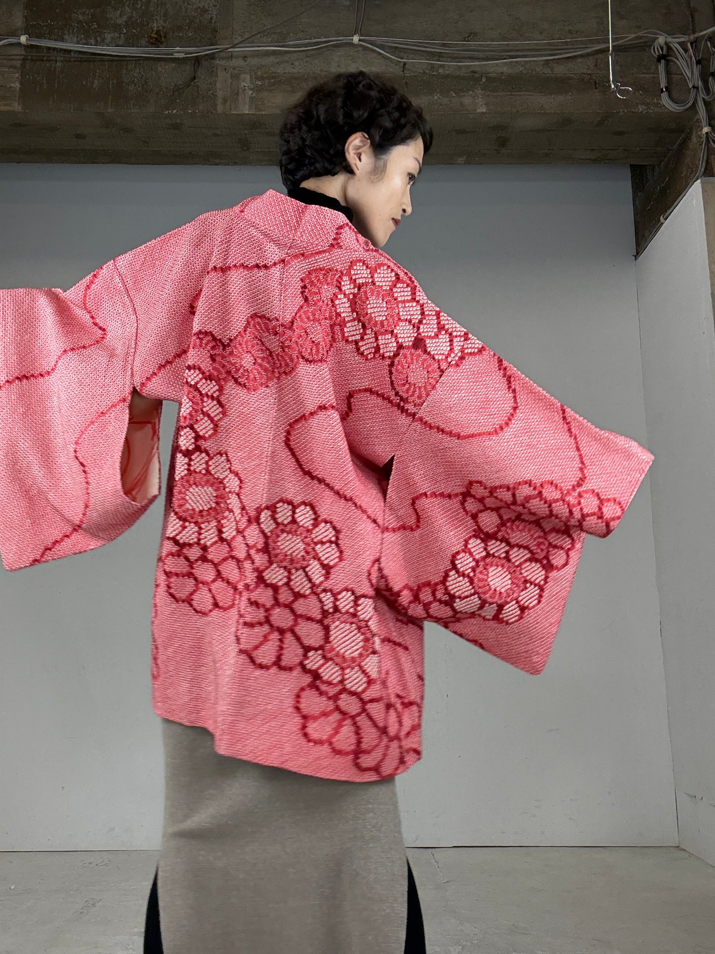 SHIBORI HAORI "ryusui himawari"