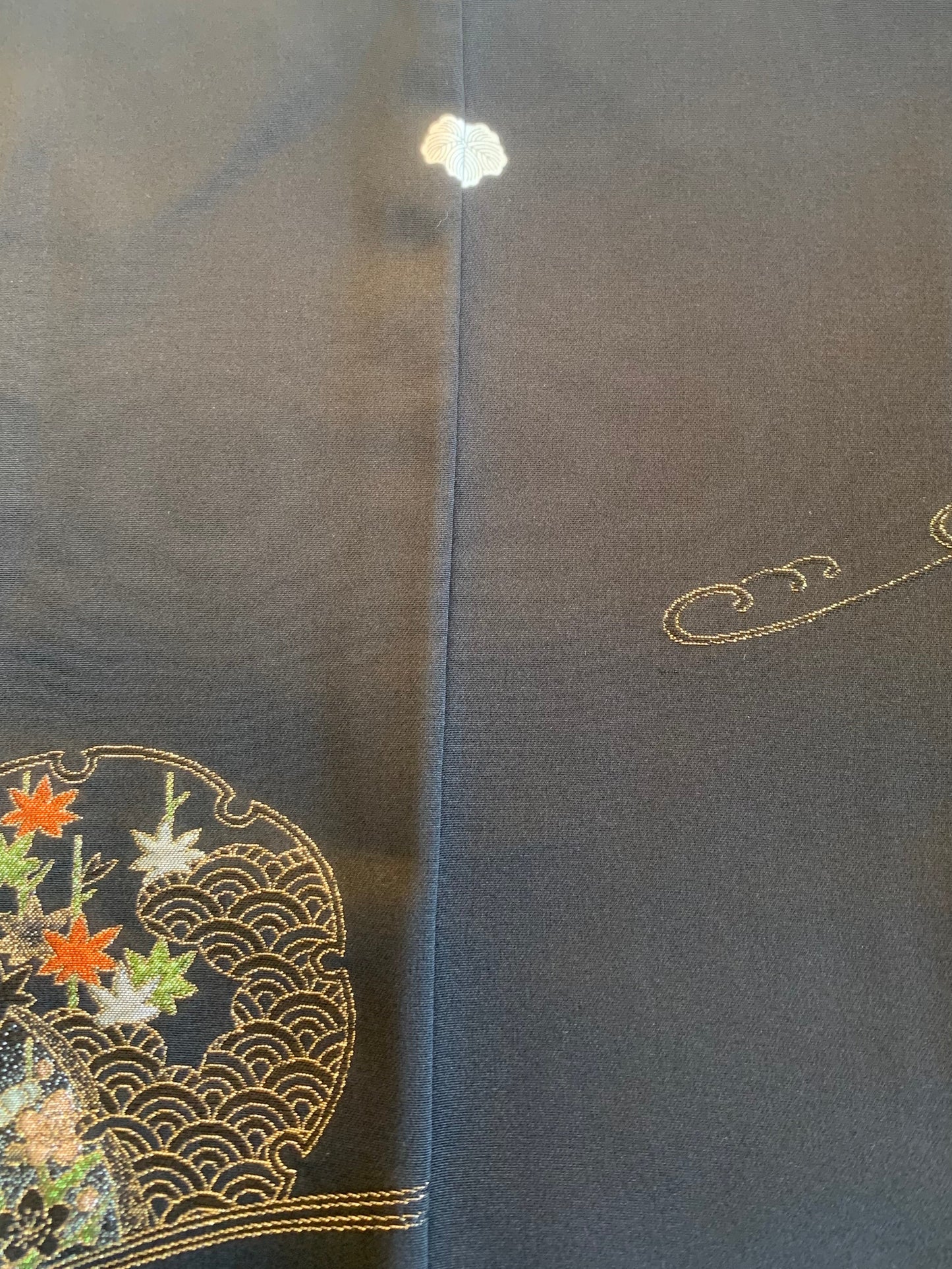 VINTAGE BLACK HAORI  "BLK151"