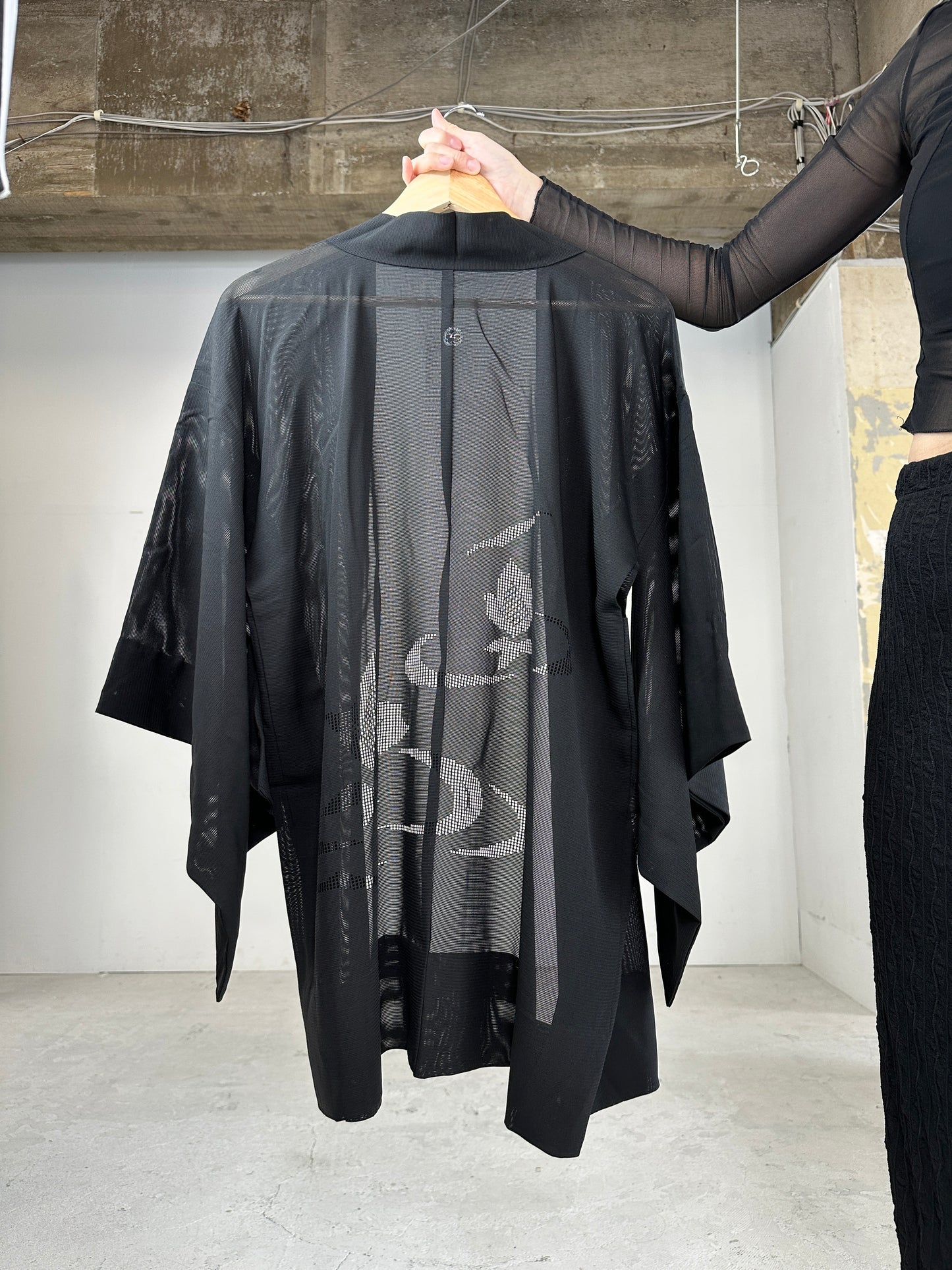 BLACK HAORI SHEER “ro_sukashi"