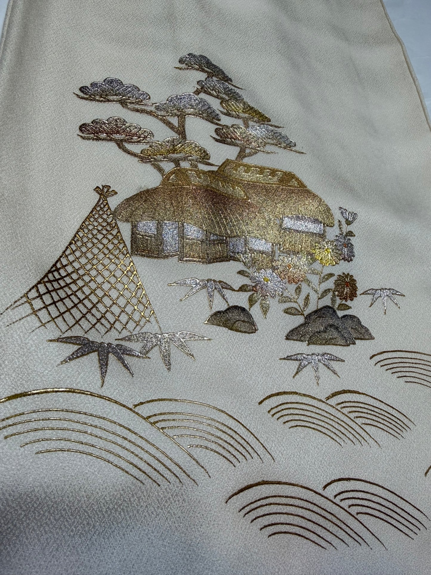 IROTOME SKIRT UPCYCLED FROM JAPANESE KIMONO "IRO143"