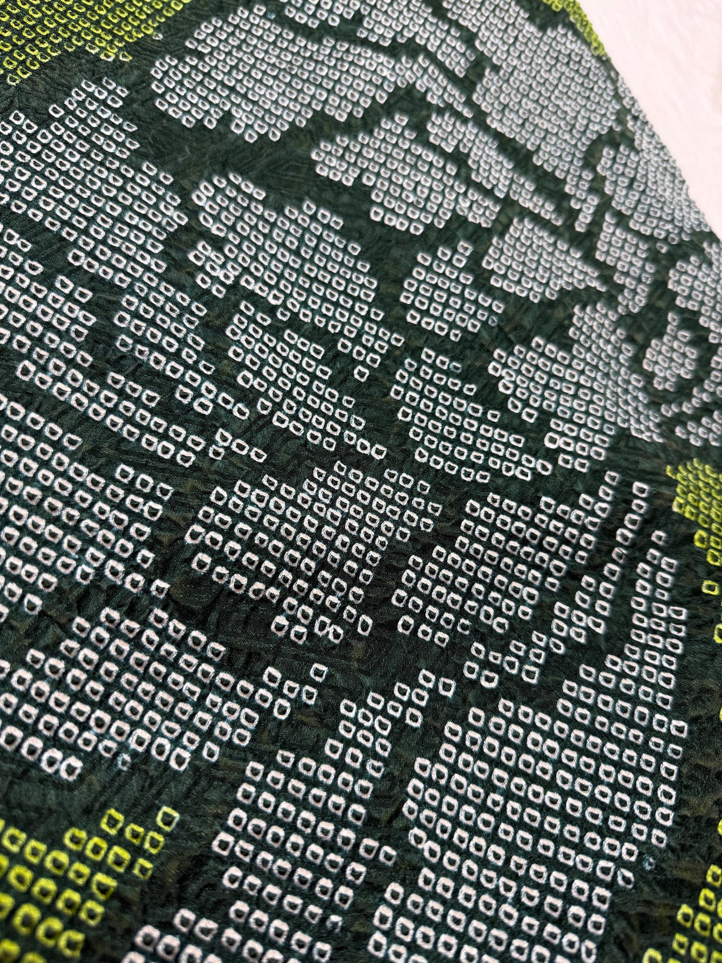 Redefining the Vintage Tomesode Collection "shibori, green"