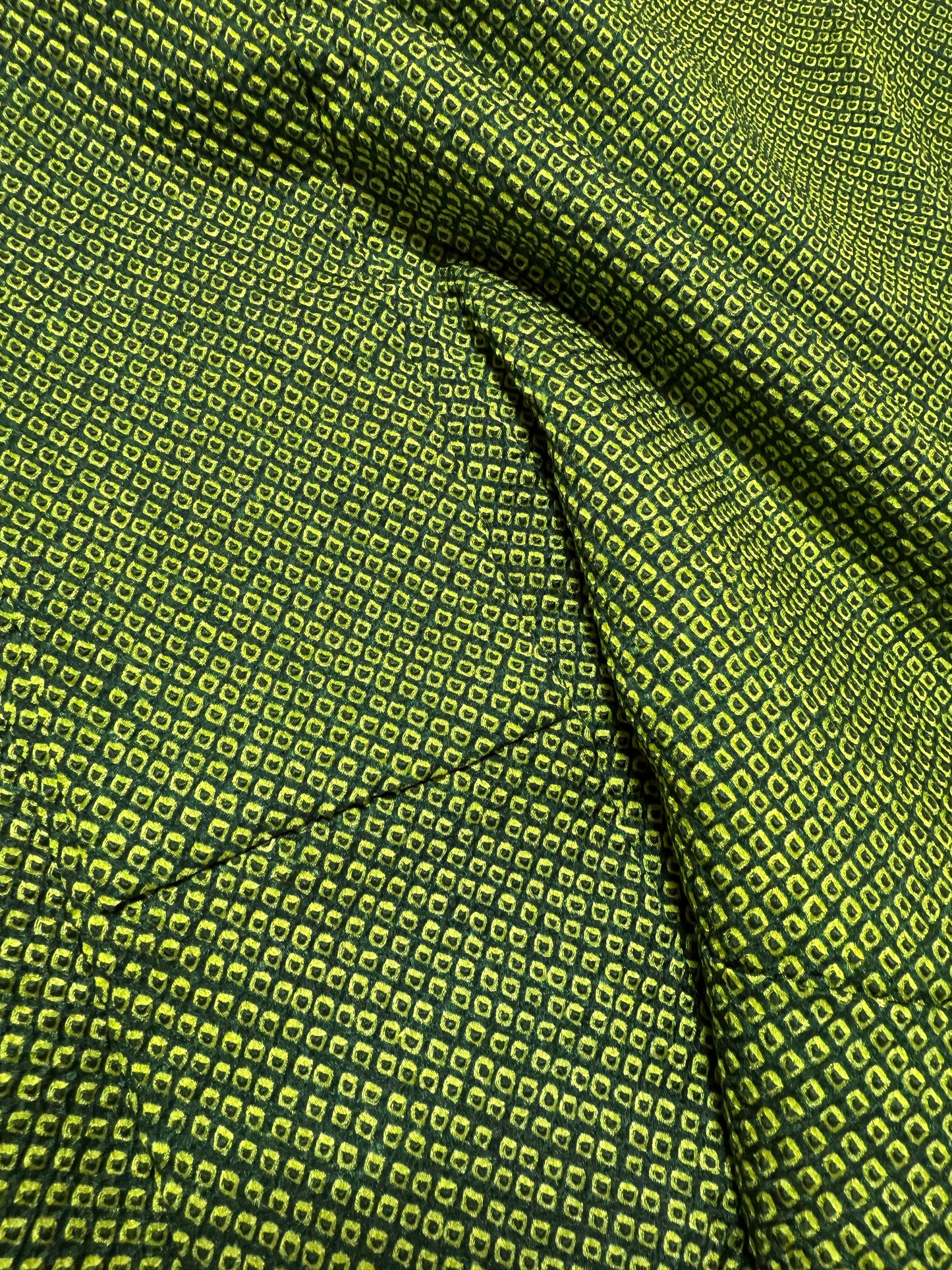 Redefining the Vintage Tomesode Collection "shibori, green"