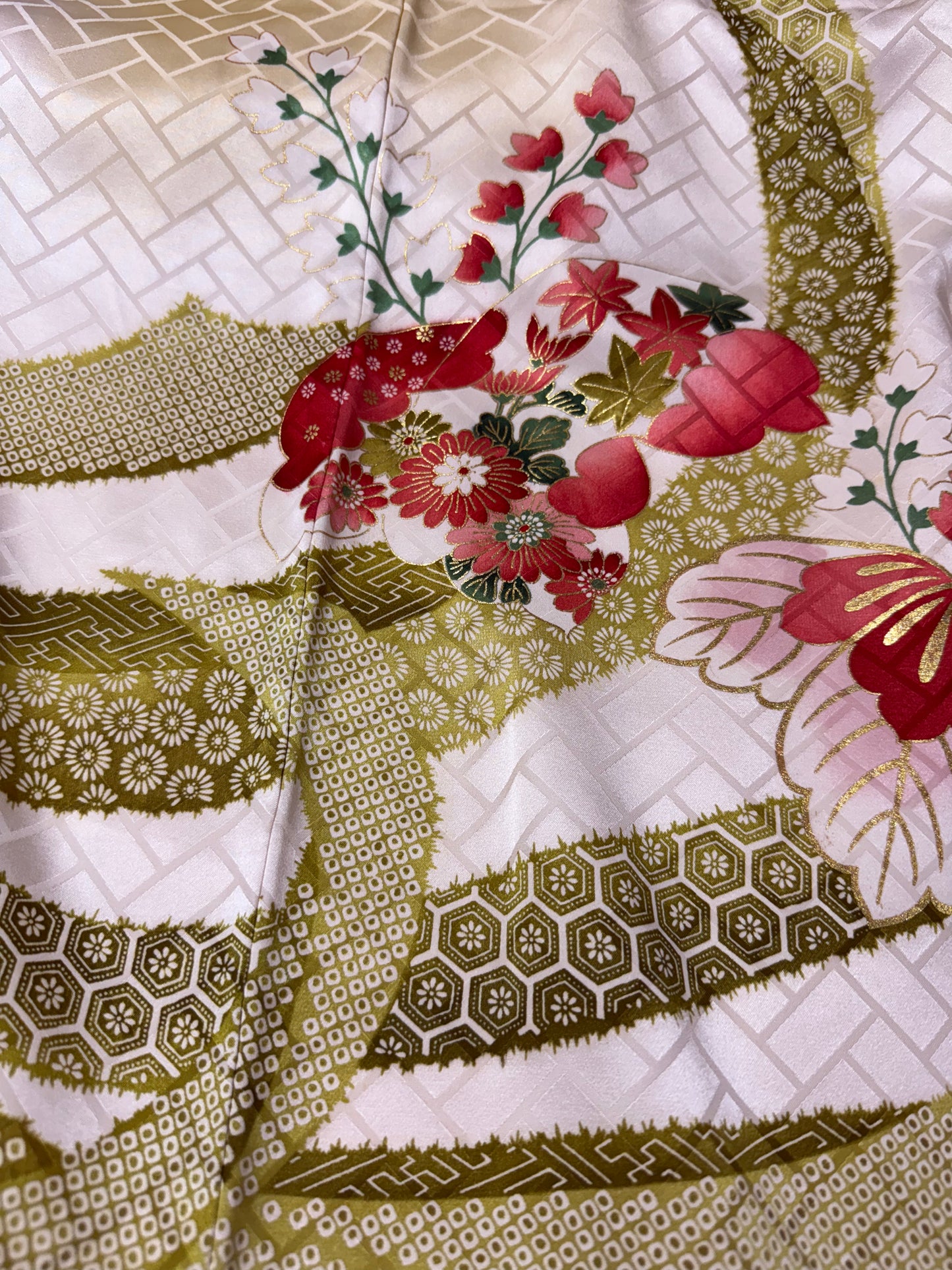 Redefining the Vintage Furisode Collection "kiiro, green"