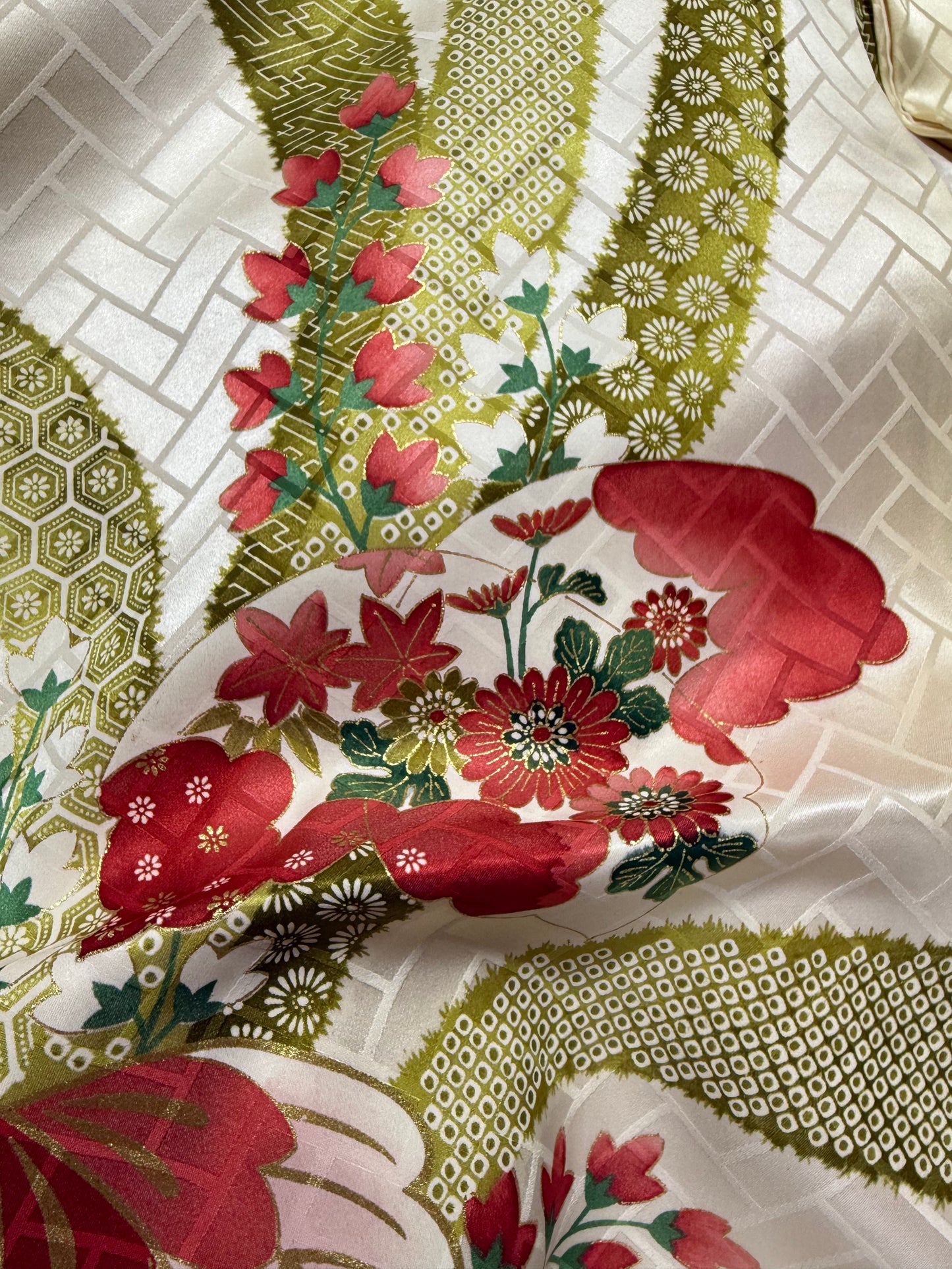 Redefining the Vintage Furisode Collection "kiiro, green"