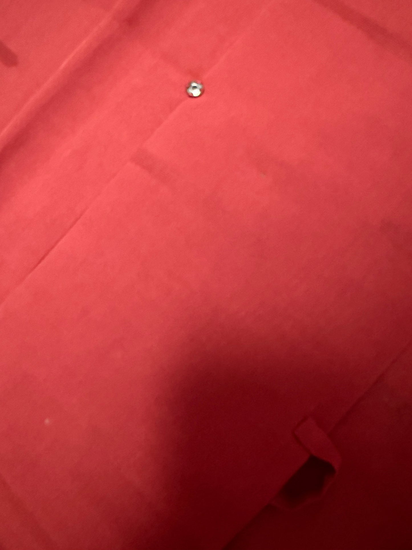 VINTAGE KAWAII HAORI SHEER “MICHIYUKI, shu, dark red, SHH020” *damage