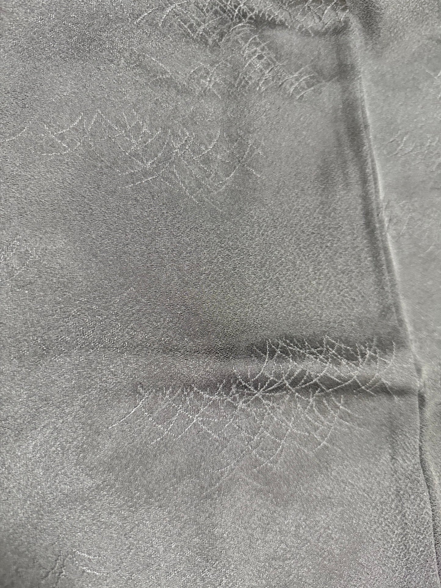 VINTAGE BLACK HAORI "ground pattern, susuki"