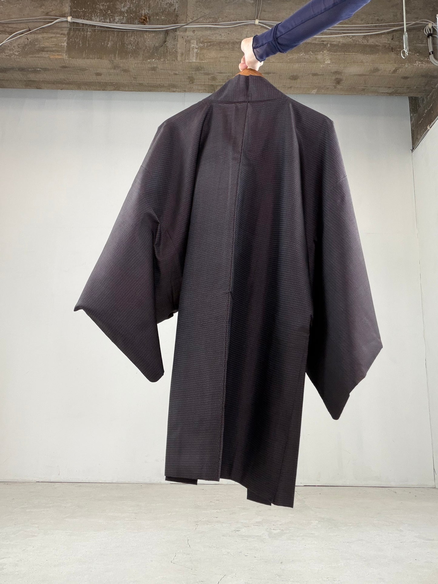 Oshima Tsumugi HAORI  and KIMONO elastic waist pants upcycled from Japanese kimono" ASB004" *damage