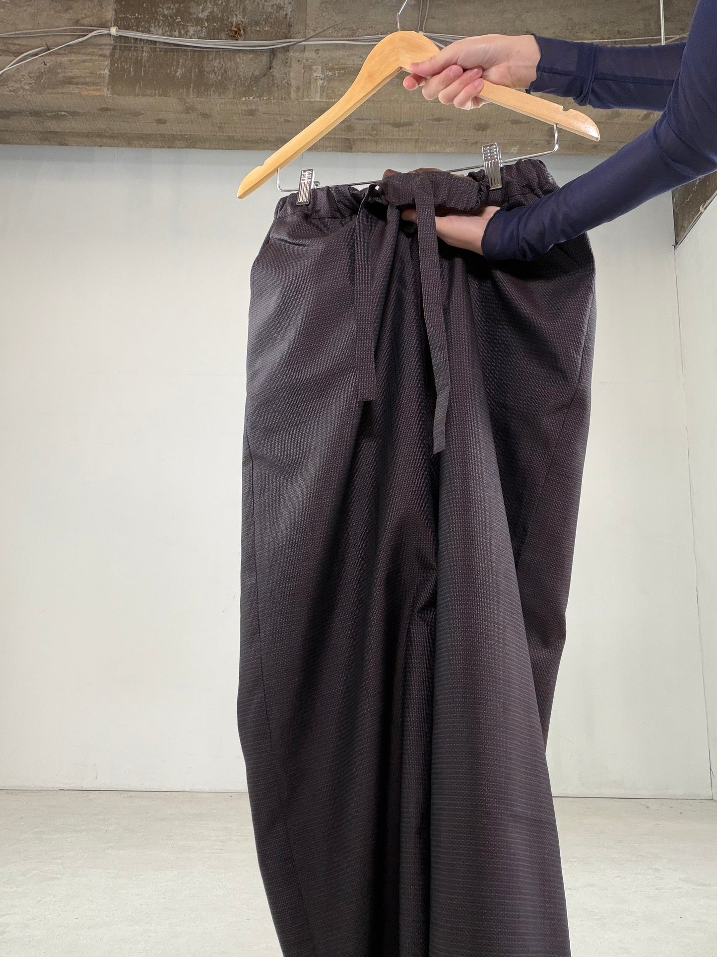 Oshima Tsumugi HAORI  and KIMONO elastic waist pants upcycled from Japanese kimono" ASB004" *damage