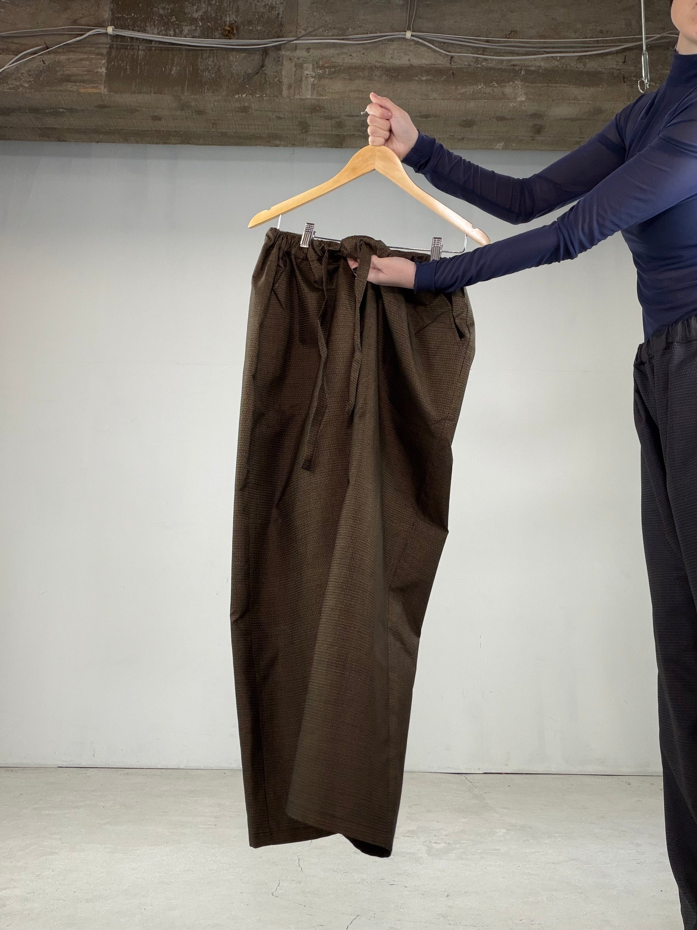 Oshima Tsumugi HAORI and KIMONO elastic waist pants upcycled from