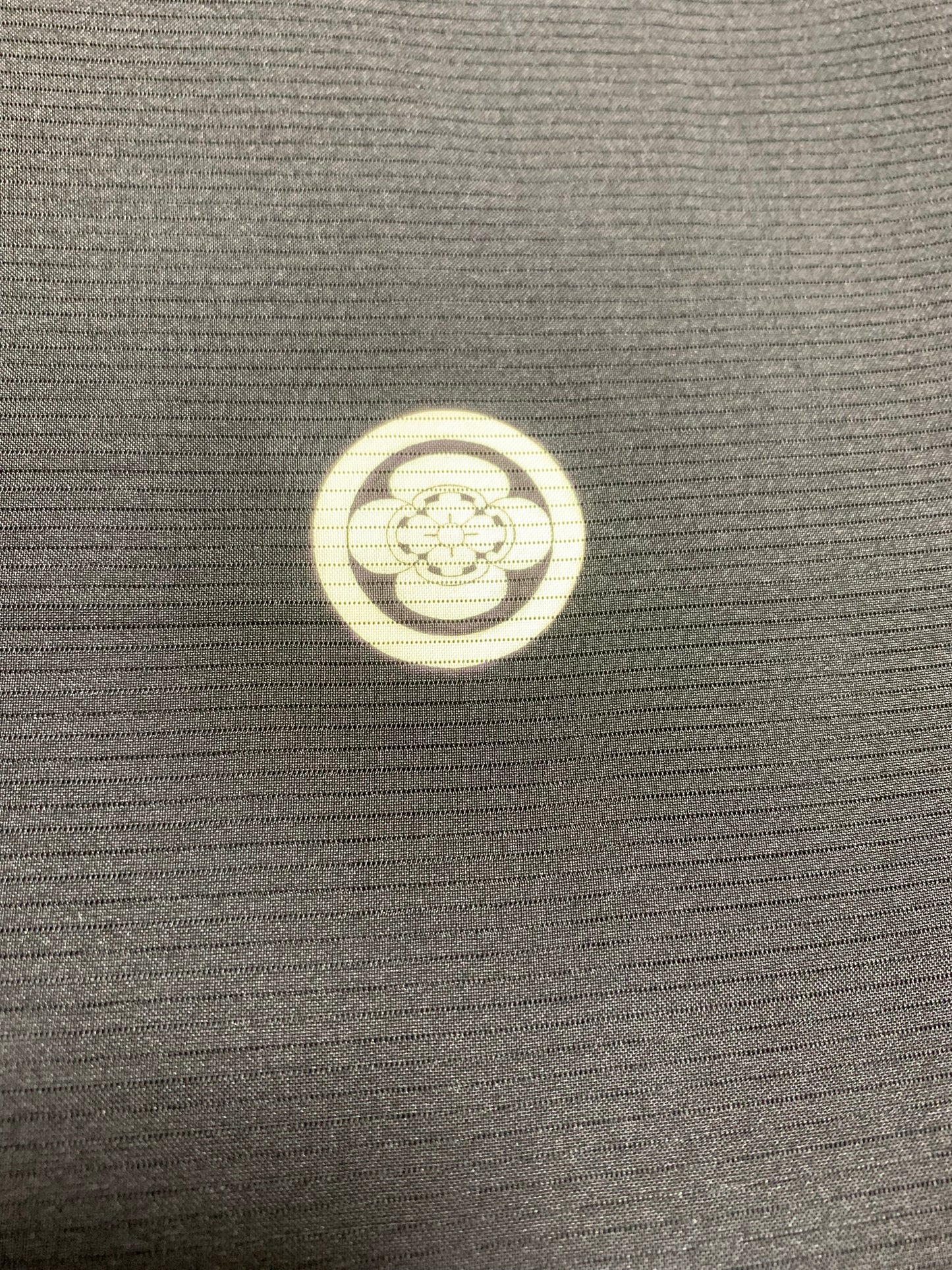 BLACK HAORI SHEER "men's Montsuki"