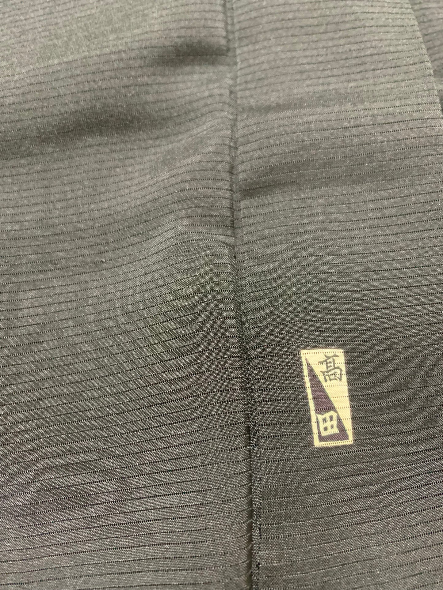 BLACK HAORI SHEER "men's Montsuki"