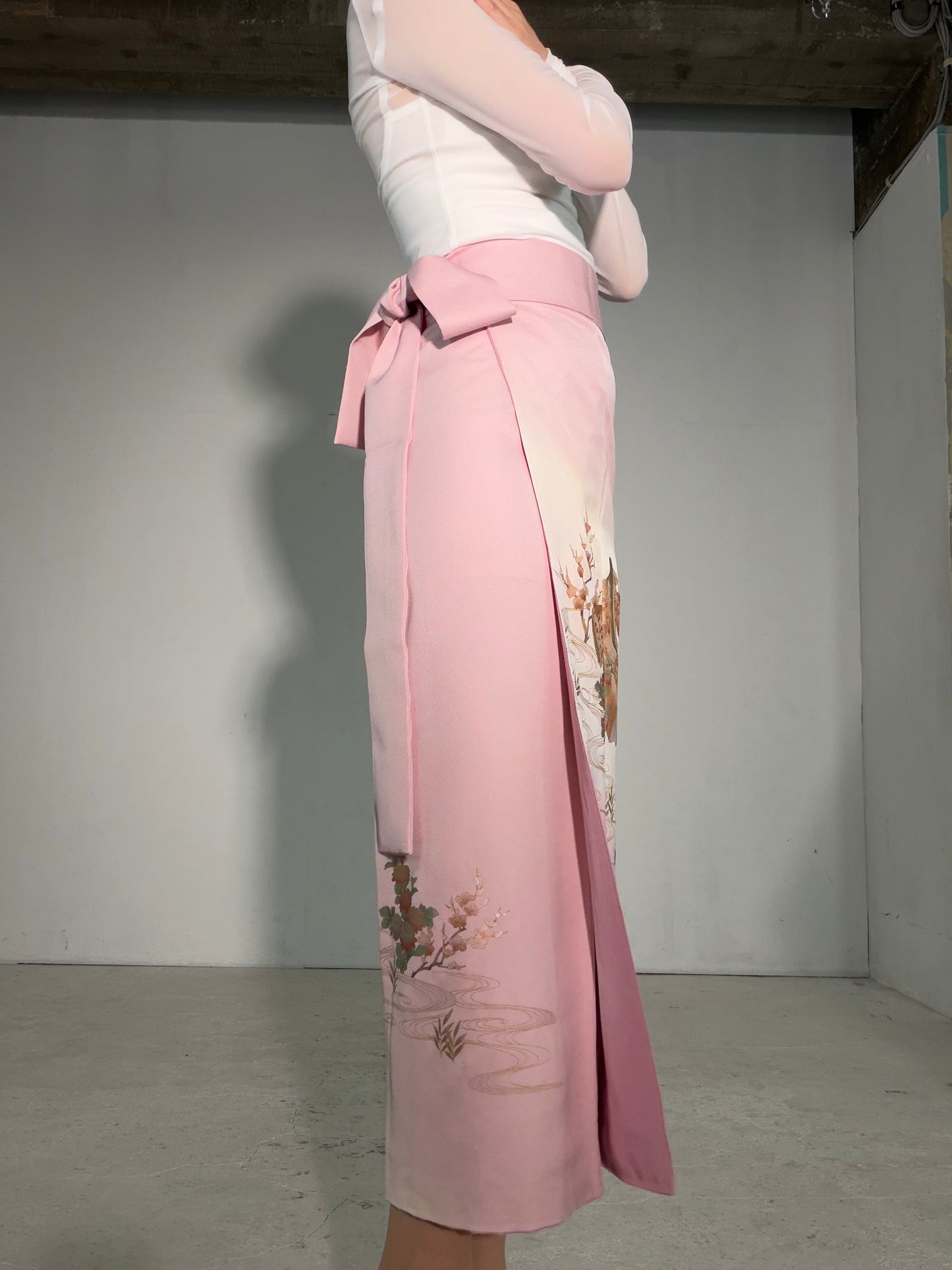 IROTOME SKIRT UPCYCLED FROM JAPANESE KIMONO "IRO135"
