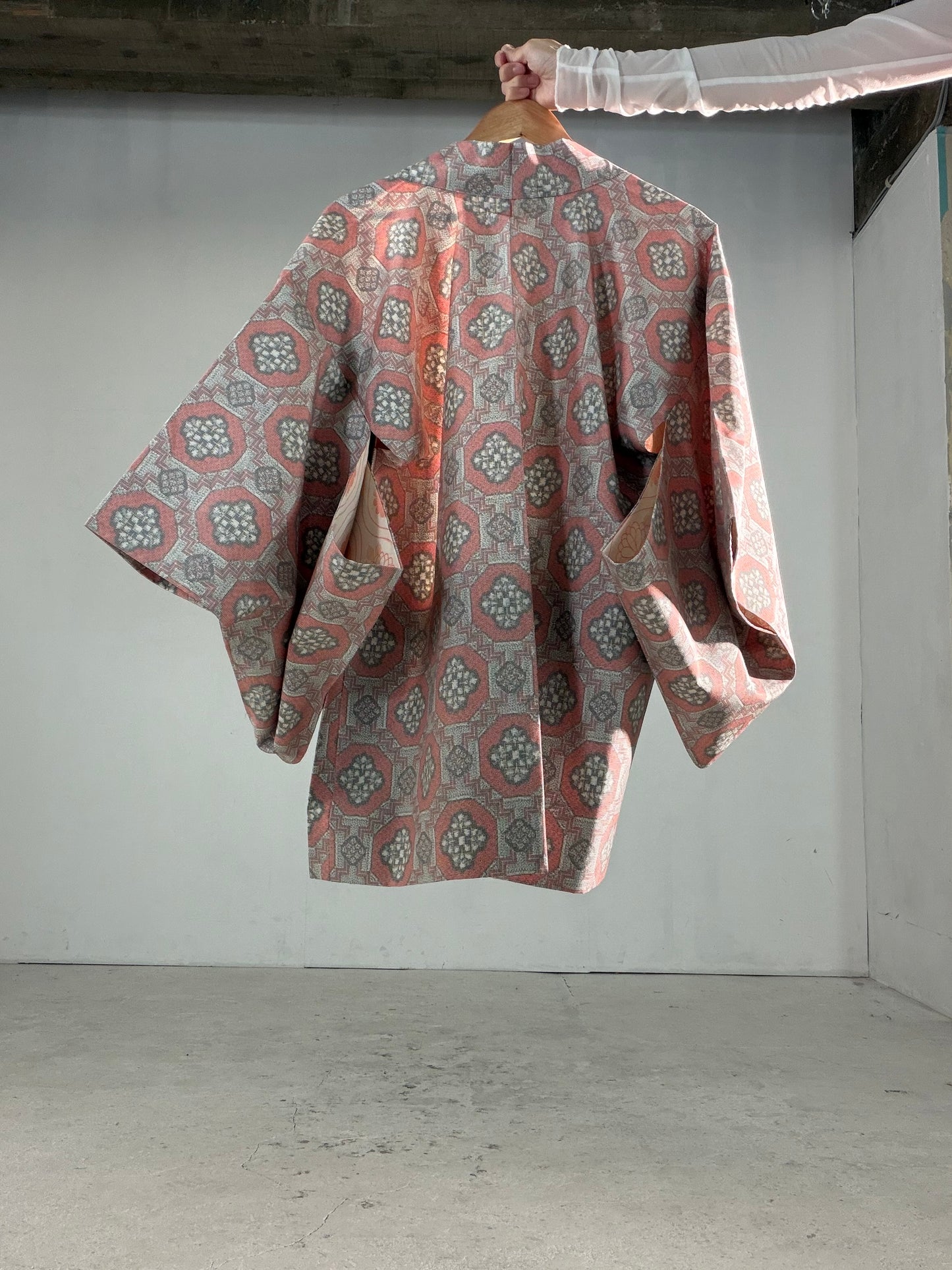 Vintage Tsumugi Haori & Kimono Skirt Set "AIC003" — Upcycled from Japanese Kimono