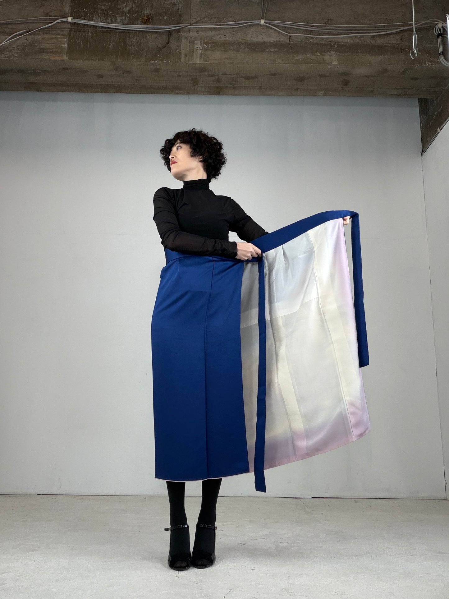 IROTOME SKIRT UPCYCLED FROM JAPANESE KIMONO "IRO119"