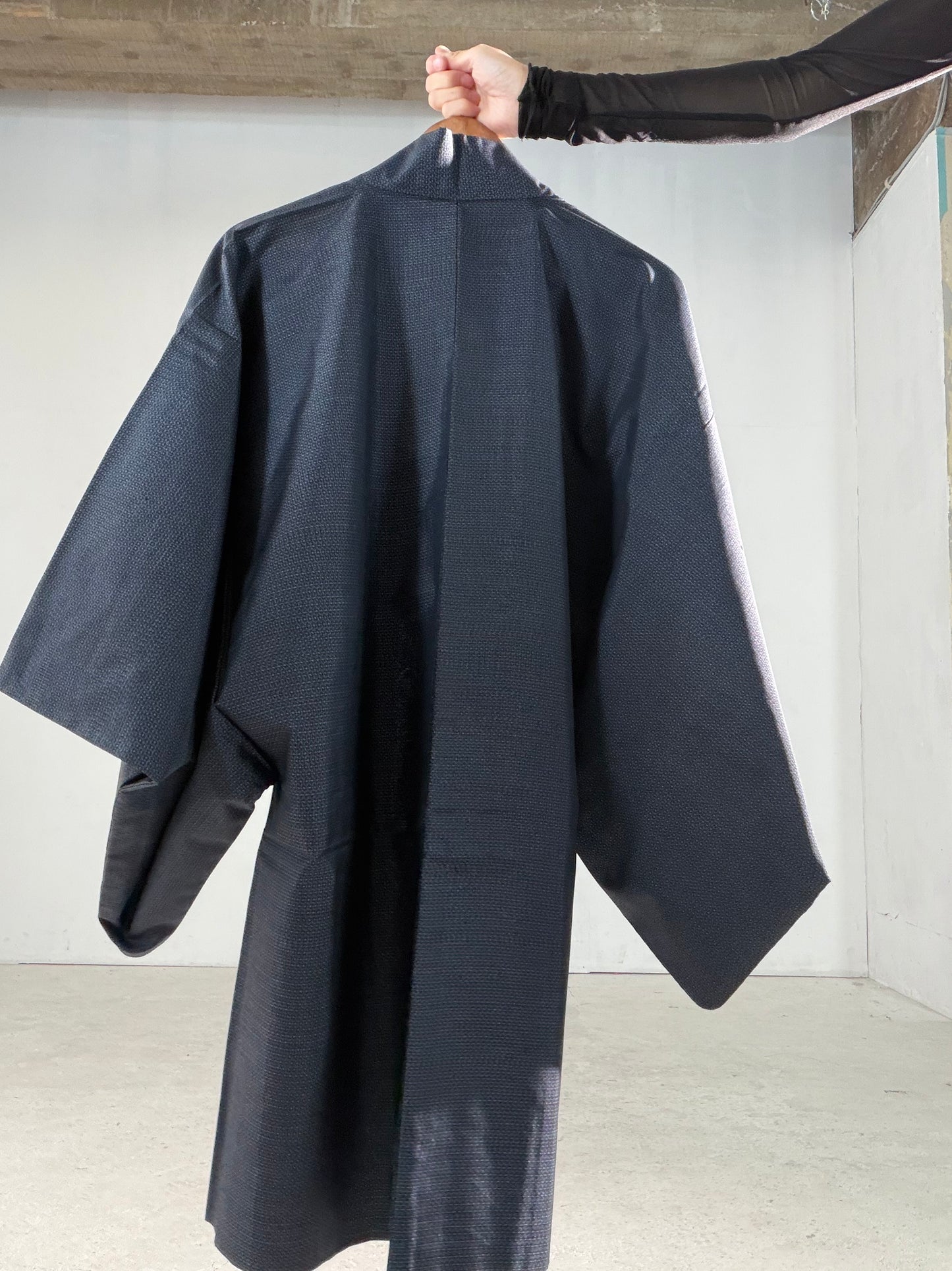 Vintage Tsumugi Haori & Kimono Skirt Set "AIC004" — Upcycled from Japanese Kimono