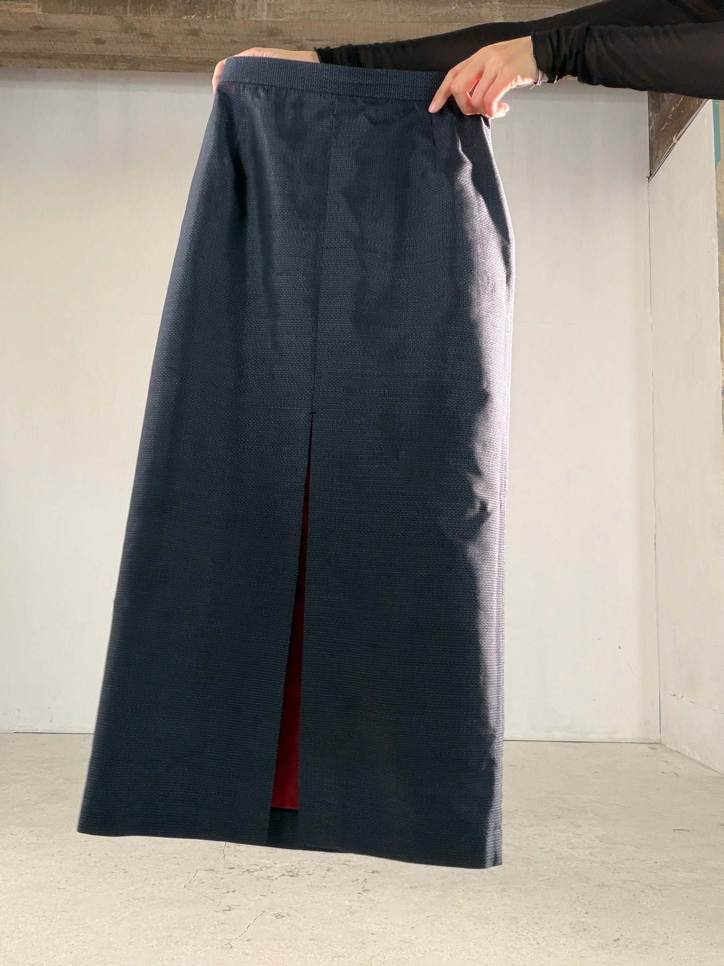 Vintage Tsumugi Haori & Kimono Skirt Set "AIC004" — Upcycled from Japanese Kimono