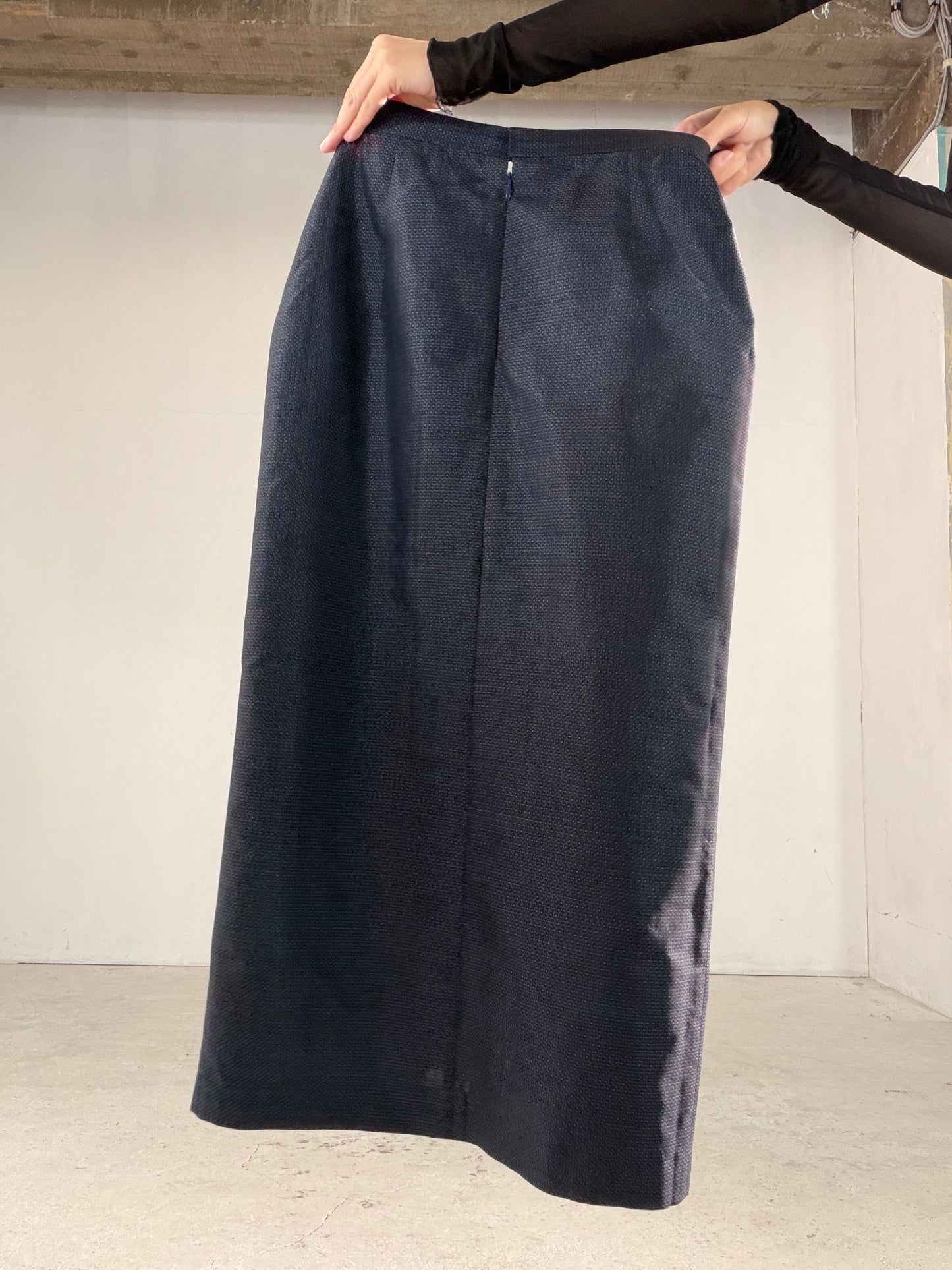 Vintage Tsumugi Haori & Kimono Skirt Set "AIC004" — Upcycled from Japanese Kimono