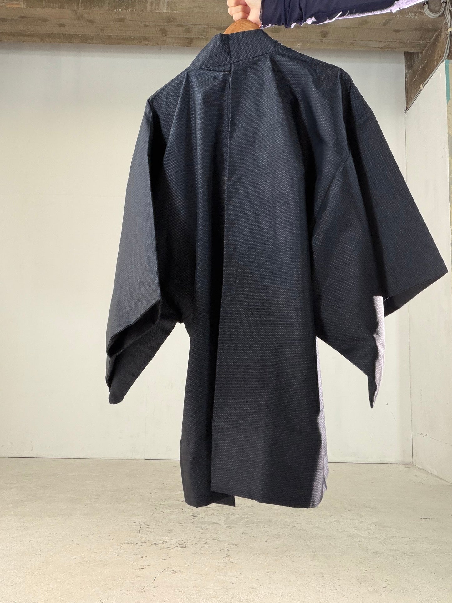 Vintage Tsumugi Haori & Kimono Skirt Set "AIC001" — Upcycled from Japanese Kimono