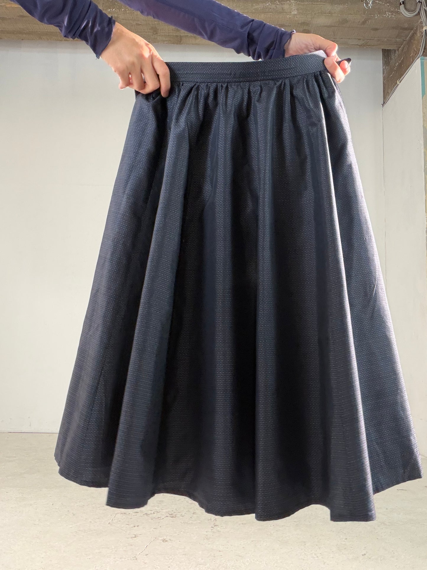 Vintage Tsumugi Haori & Kimono Skirt Set "AIC001" — Upcycled from Japanese Kimono