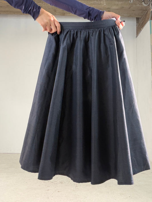 Vintage Tsumugi Haori & Kimono Skirt Set "AIC001" — Upcycled from Japanese Kimono