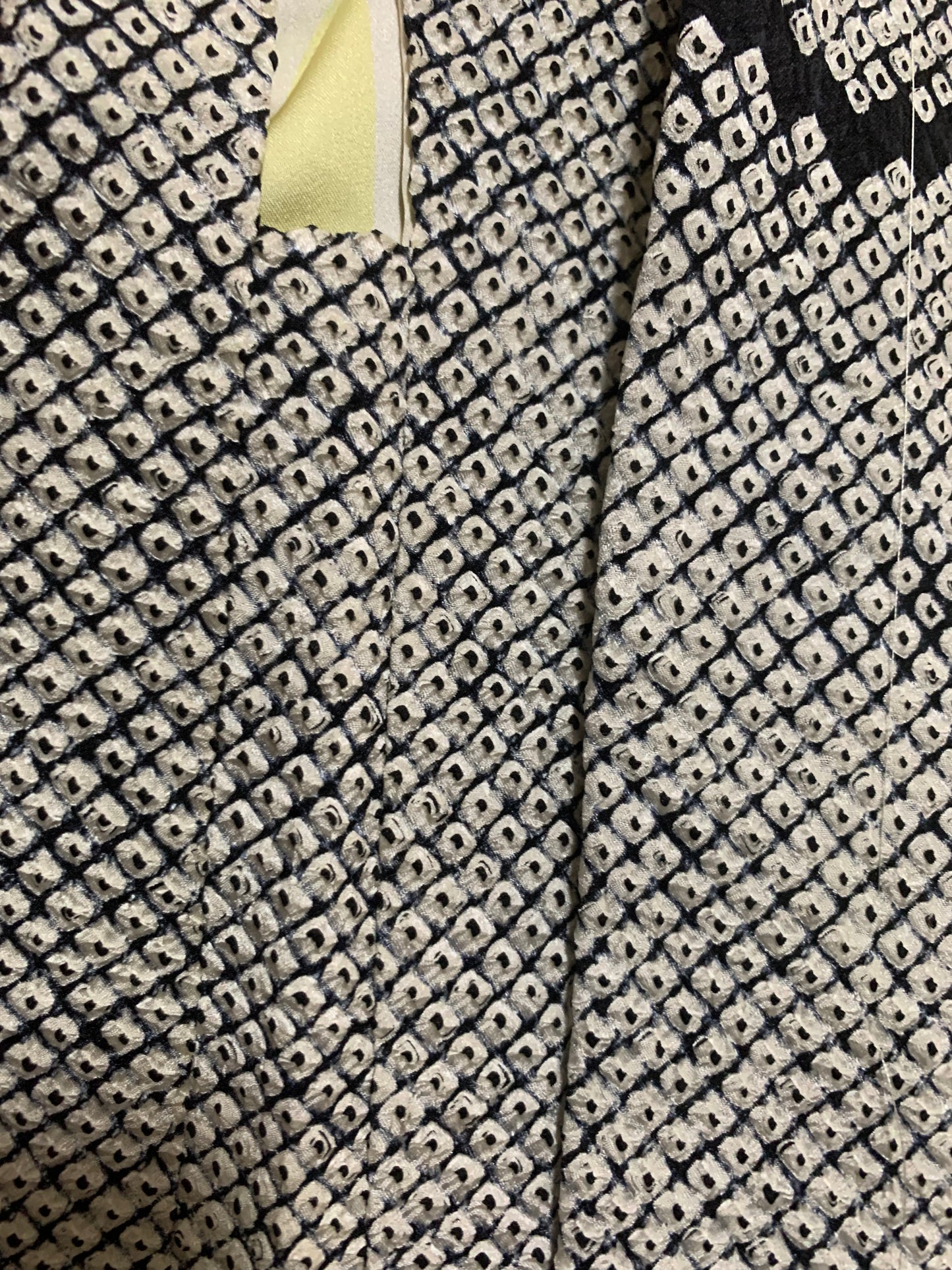 VINTAGE SHIBORI HAORI "black, hana"