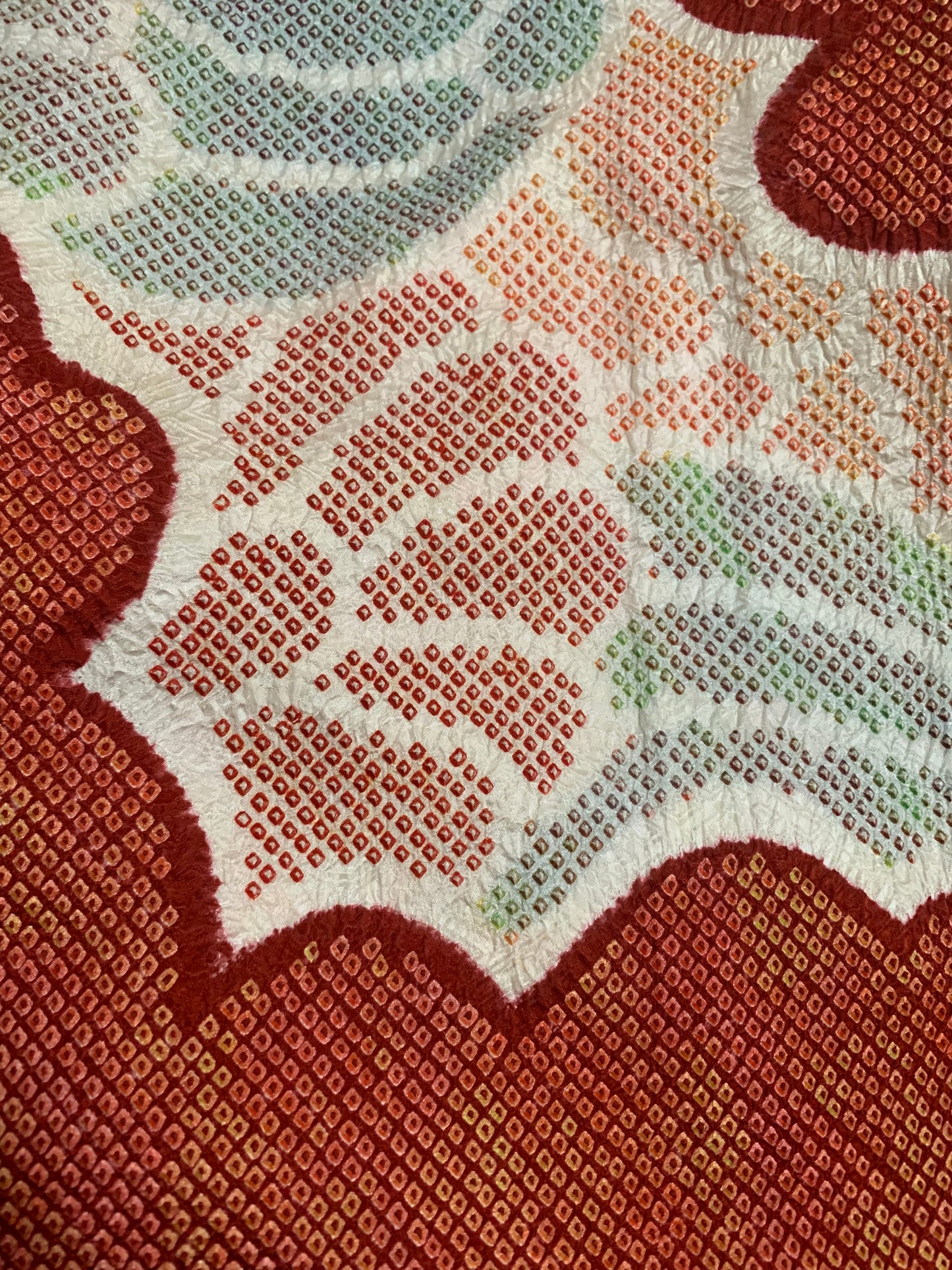 VINTAGE SHIBORI HAORI "shu, eba"