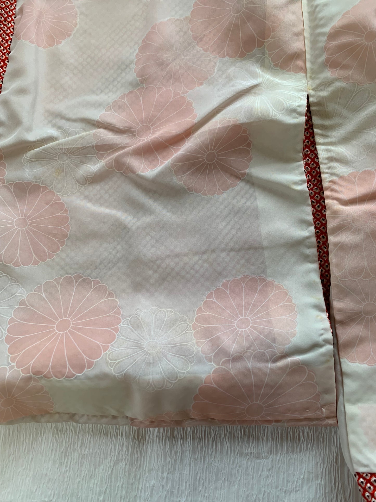 VINTAGE SHIBORI HAORI "matsu-pink, SIB101"*damage