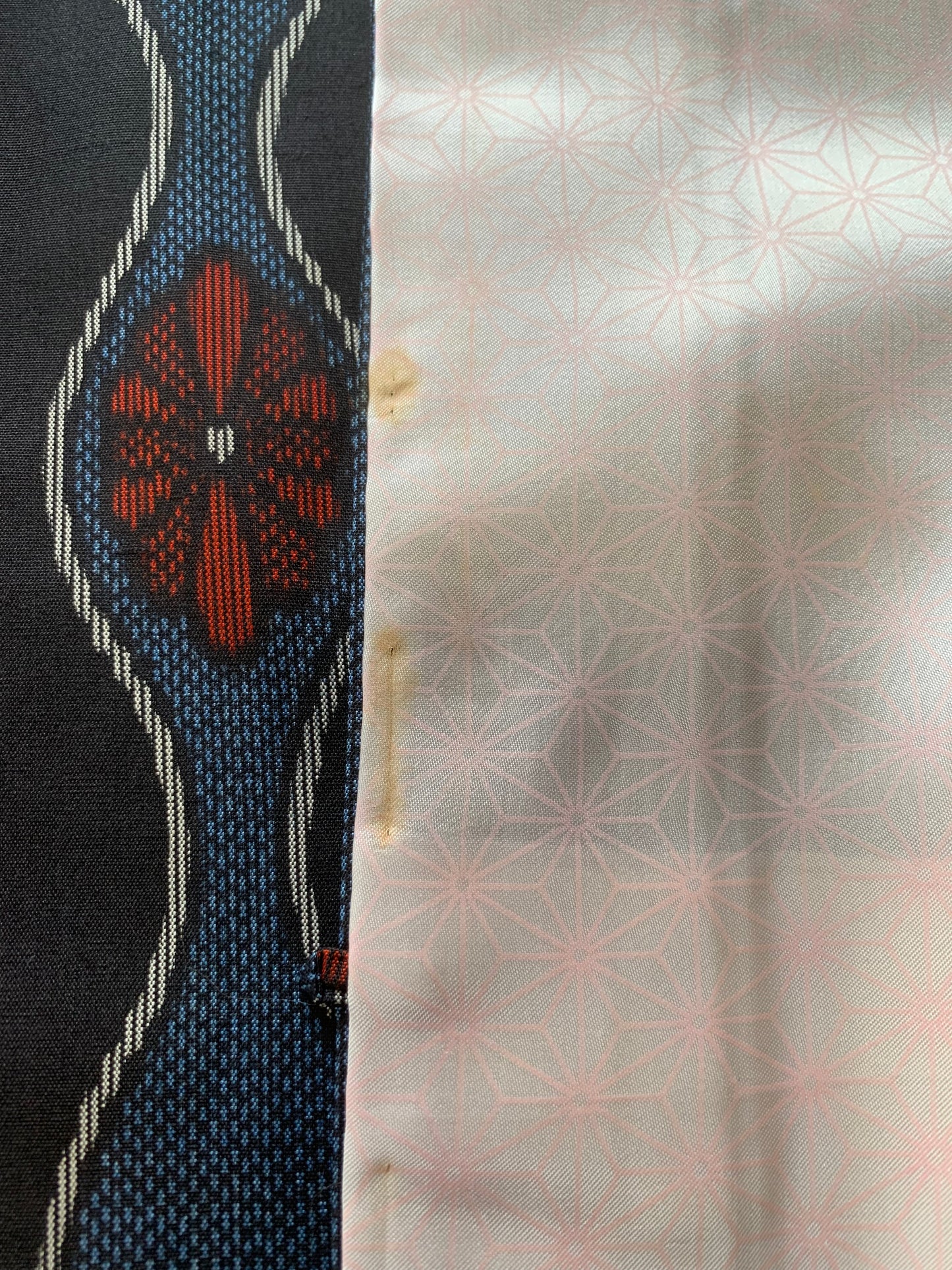 VINTAGE KAWAII HAORI "tsumugi, KAW104"*high-damage