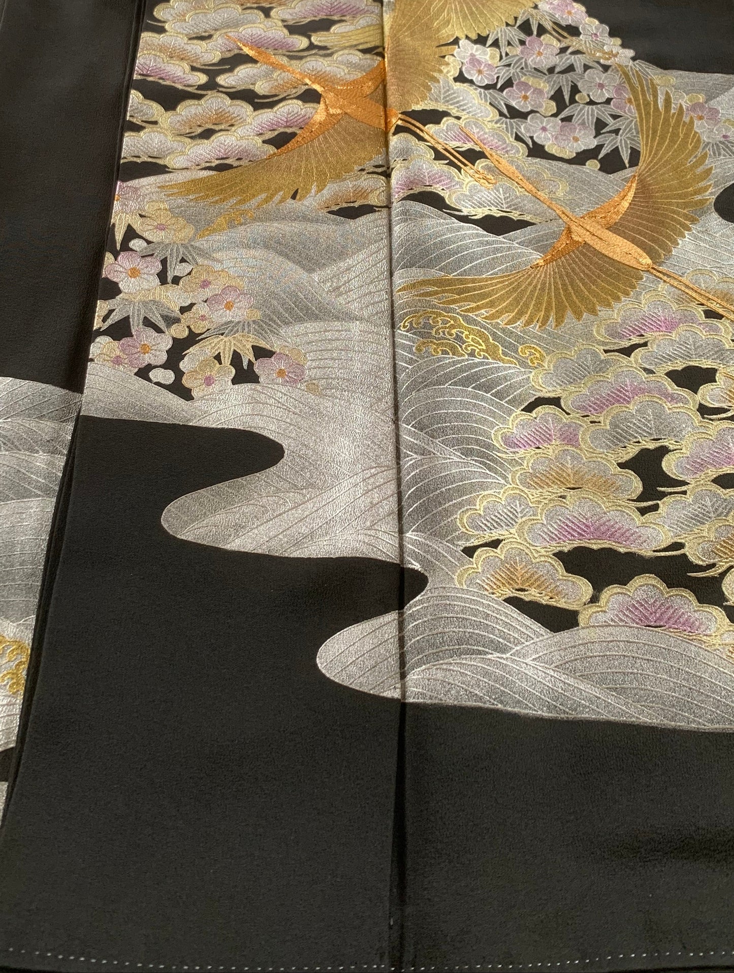 EDO-ZUMA SKIRT UPCYCLED FROM JAPANESE KIMONO "EDO021"