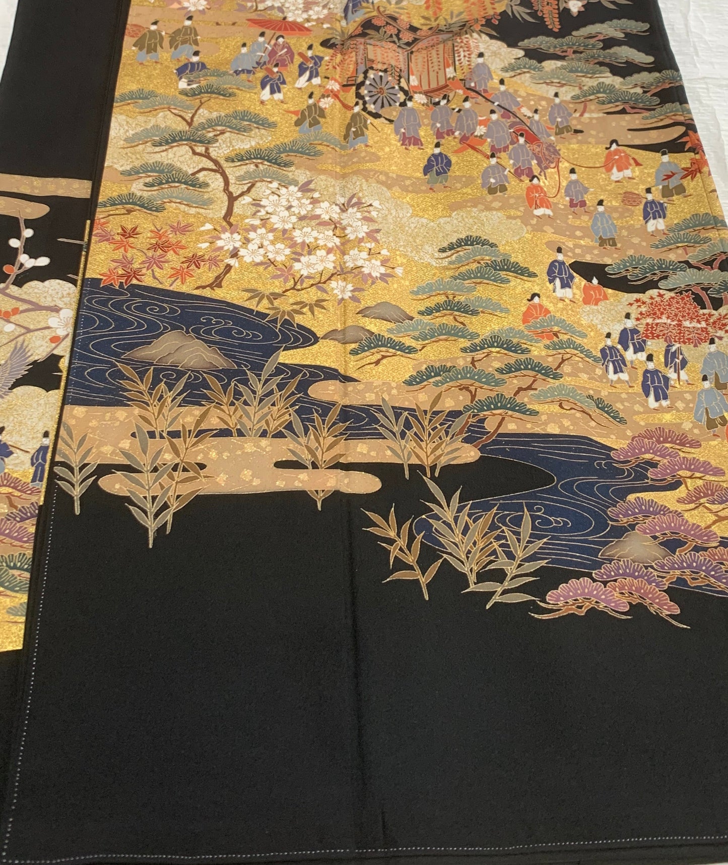 EDO-ZUMA SKIRT UPCYCLED FROM JAPANESE KIMONO "EDO025"