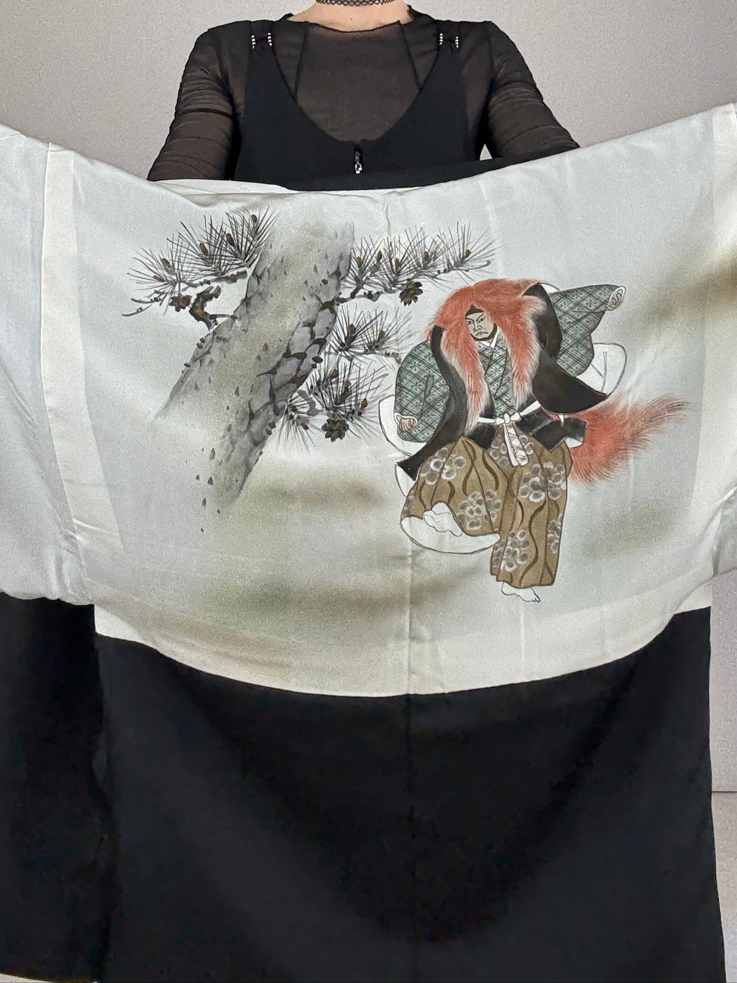 VINTAGE KUROMONTSUKI HAORI "Noh"