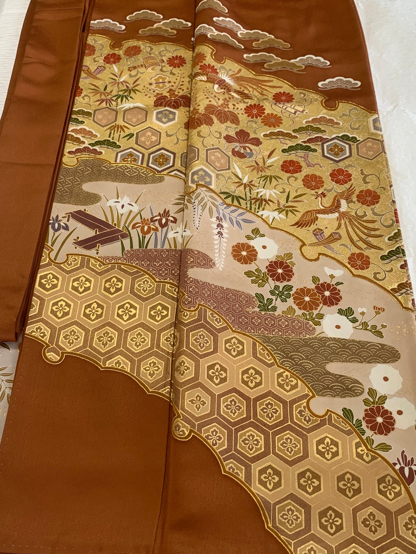 IROTOME SKIRT UPCYCLED FROM JAPANESE KIMONO "IRO116"