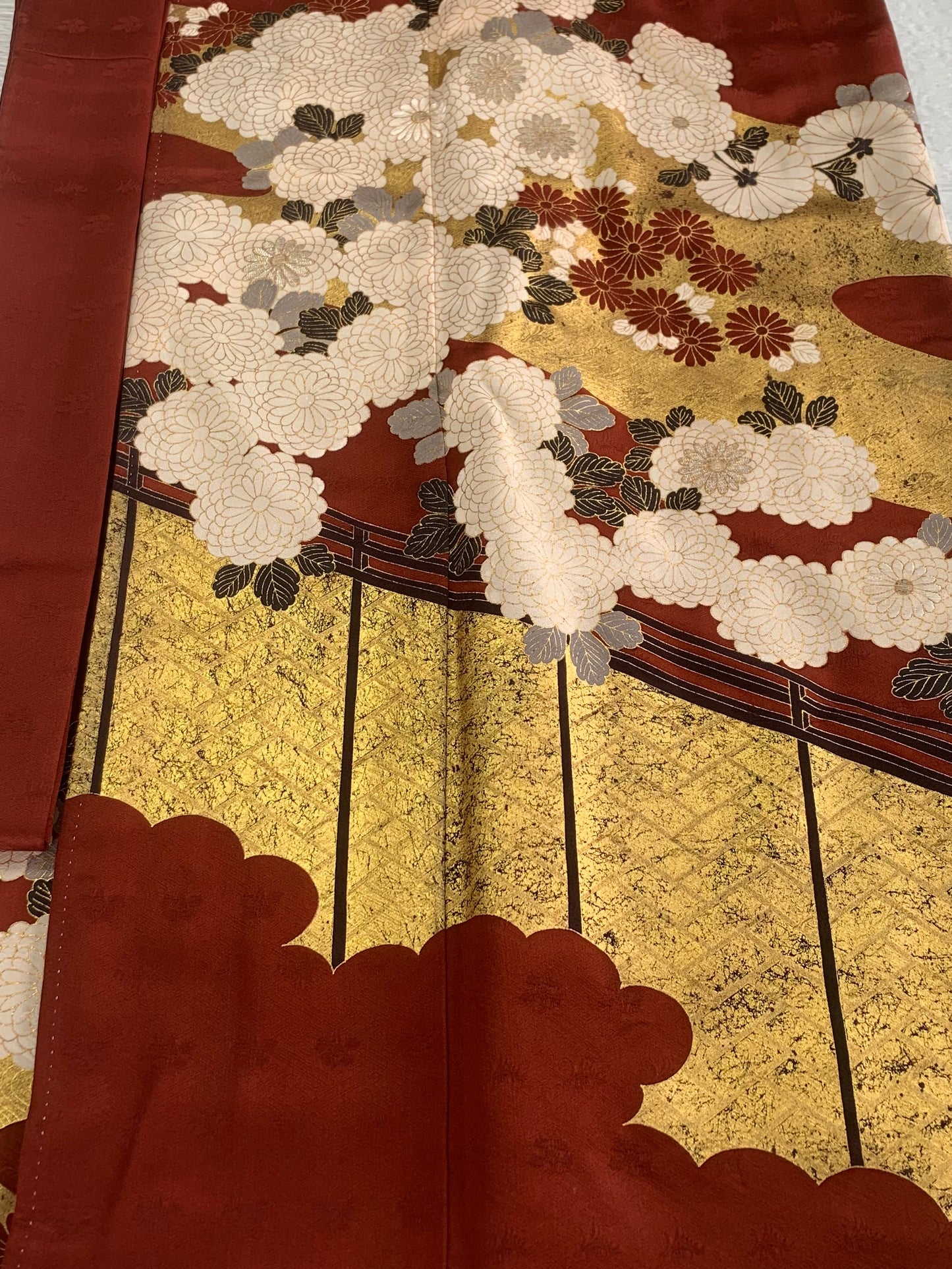 IROTOME SKIRT UPCYCLED FROM JAPANESE KIMONO "IRO118"