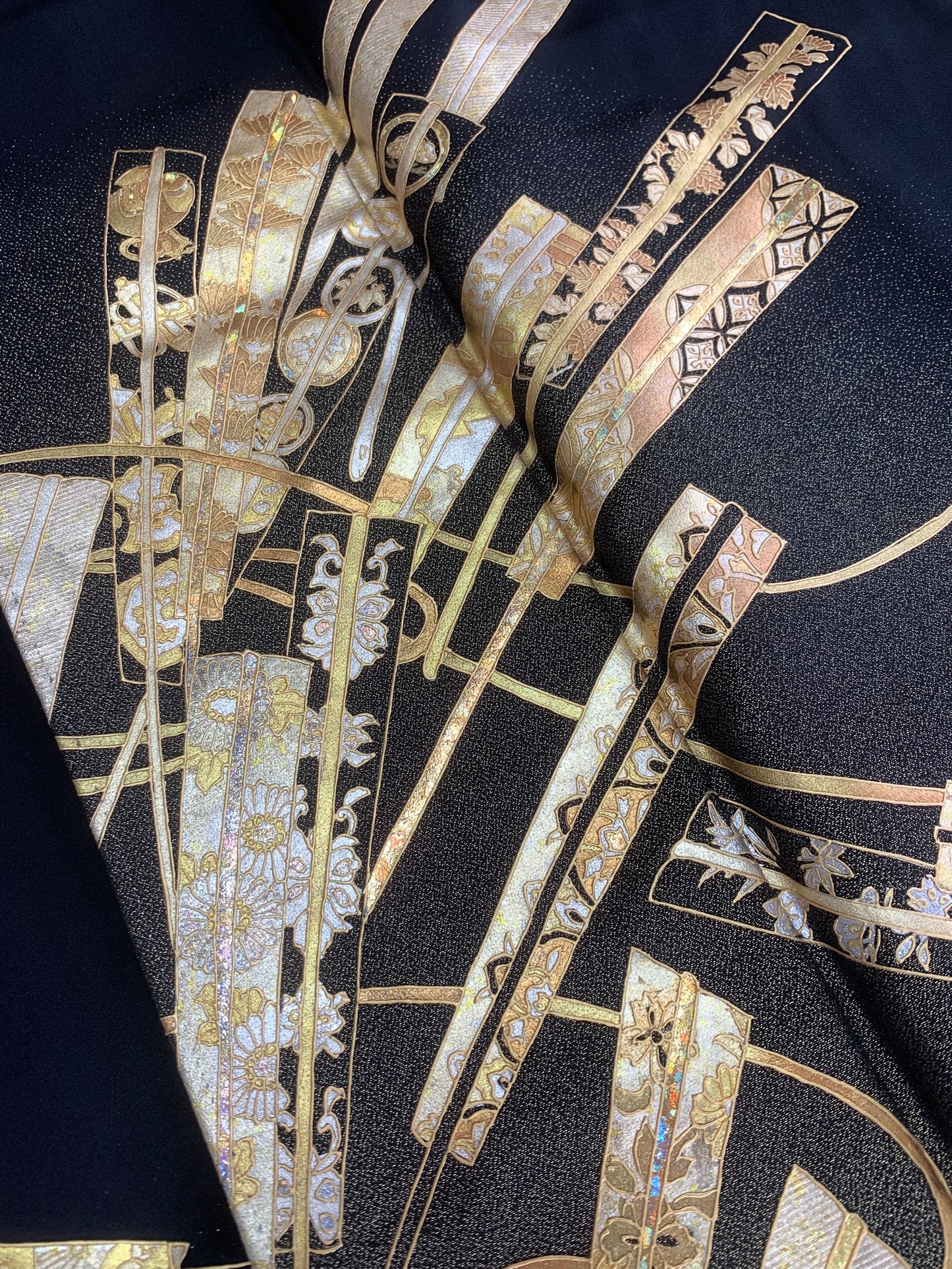 EDO-ZUMA SKIRT UPCYCLED FROM JAPANESE KIMONO "EDO029"