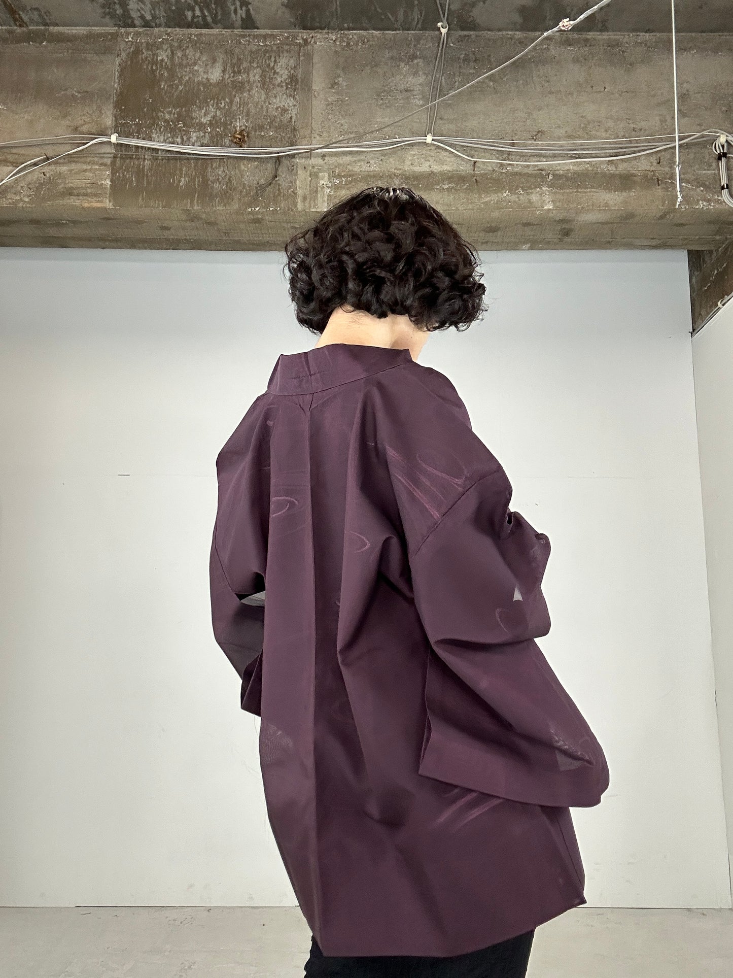 VINTAGE HAORI SHEER “murasaki"