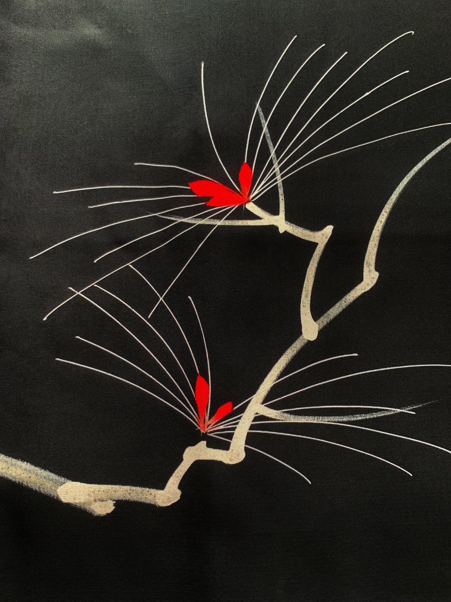 VINTAGE BLACK HAORI  "BLK161" *damage