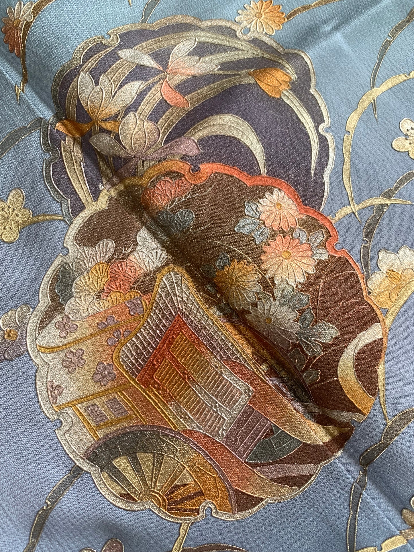 IROTOME SKIRT UPCYCLED FROM JAPANESE KIMONO "IRO126"