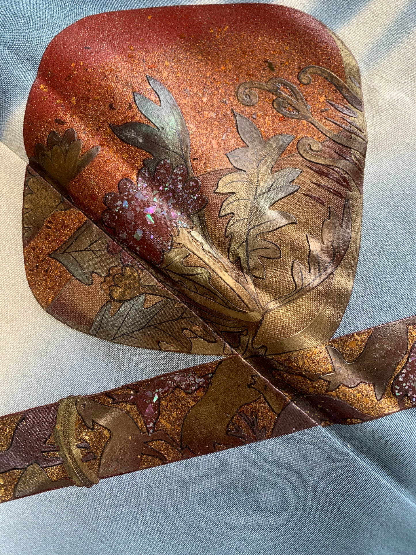 IROTOME SKIRT UPCYCLED FROM JAPANESE KIMONO "IRO128"